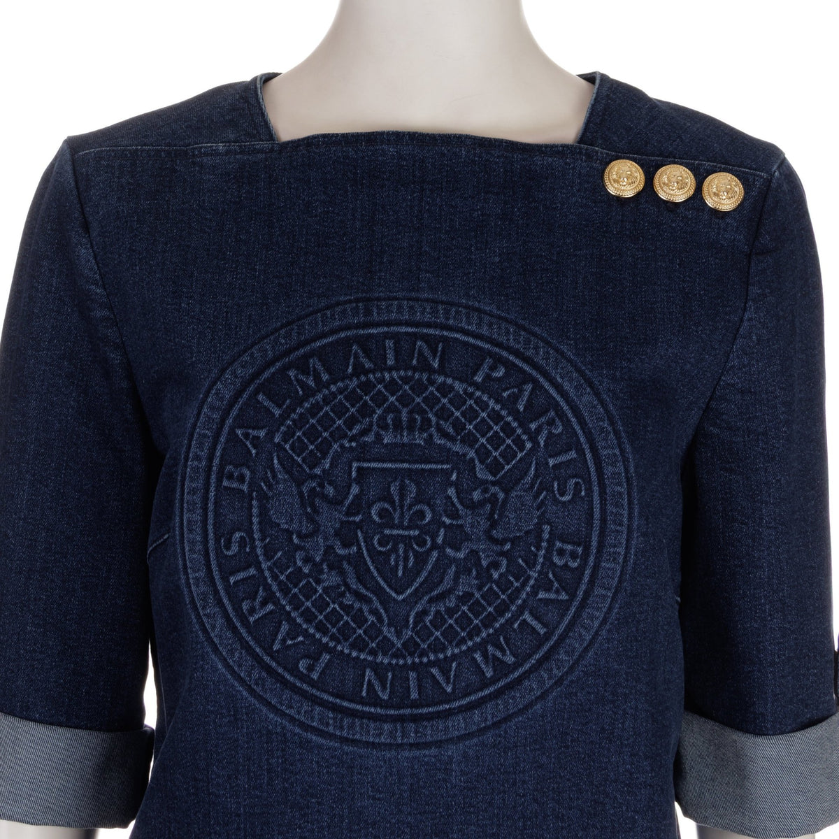 Balmain 3/4 Sleeve Top - BALMAIN - MISHMASH