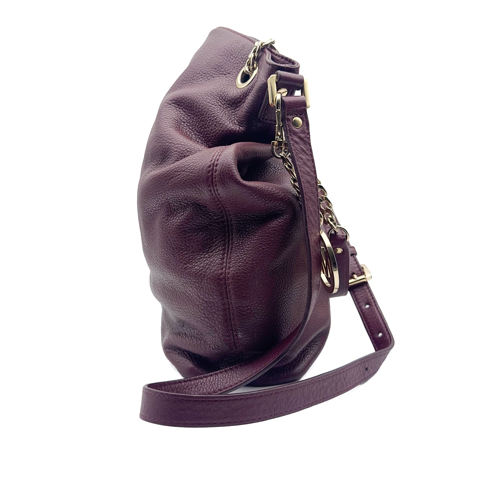 Burgundy Pebbled Leather - MICHAEL KORS - MISHMASH