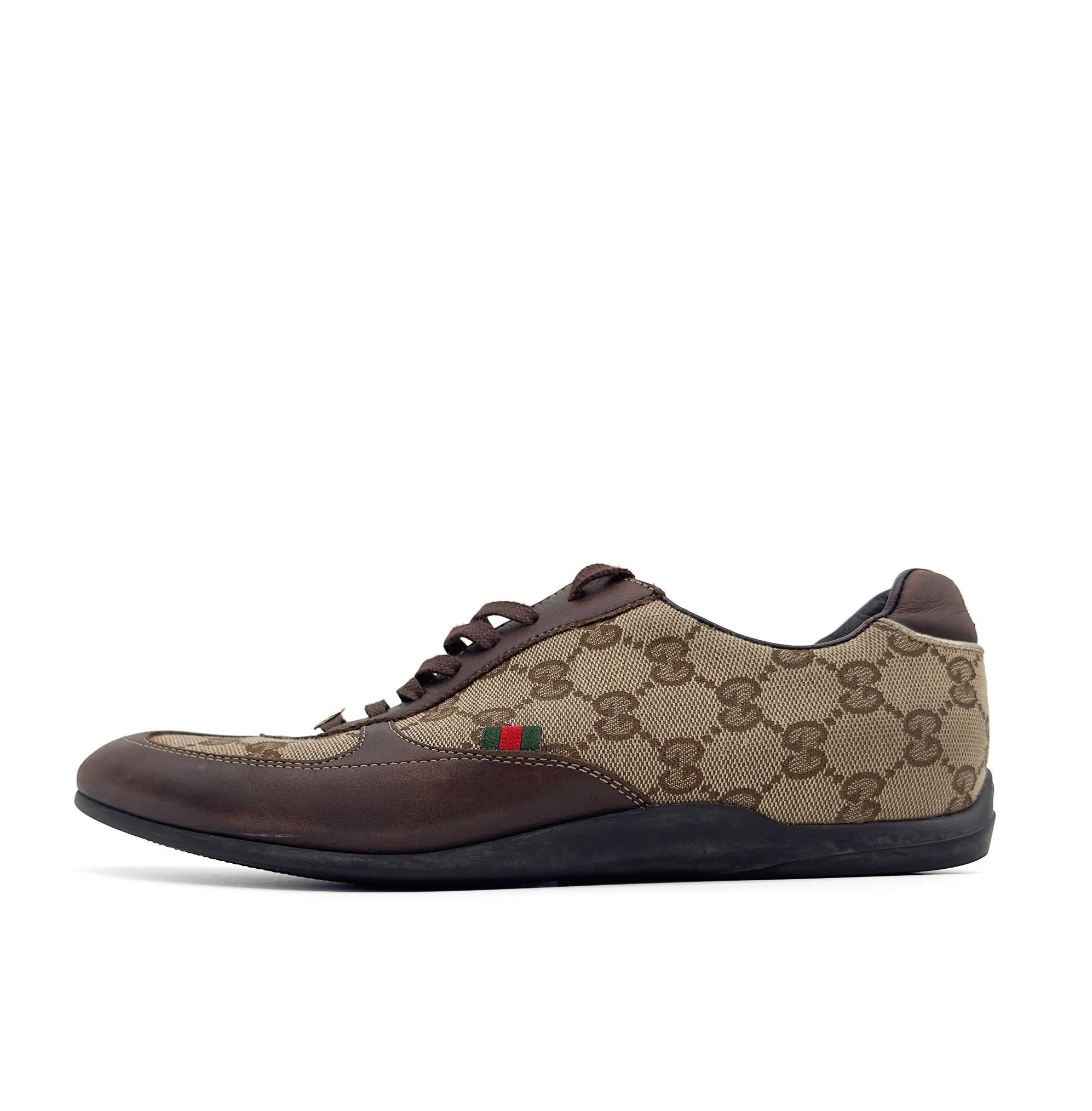Canvas Leather Lace Up - Gucci - MISHMASH