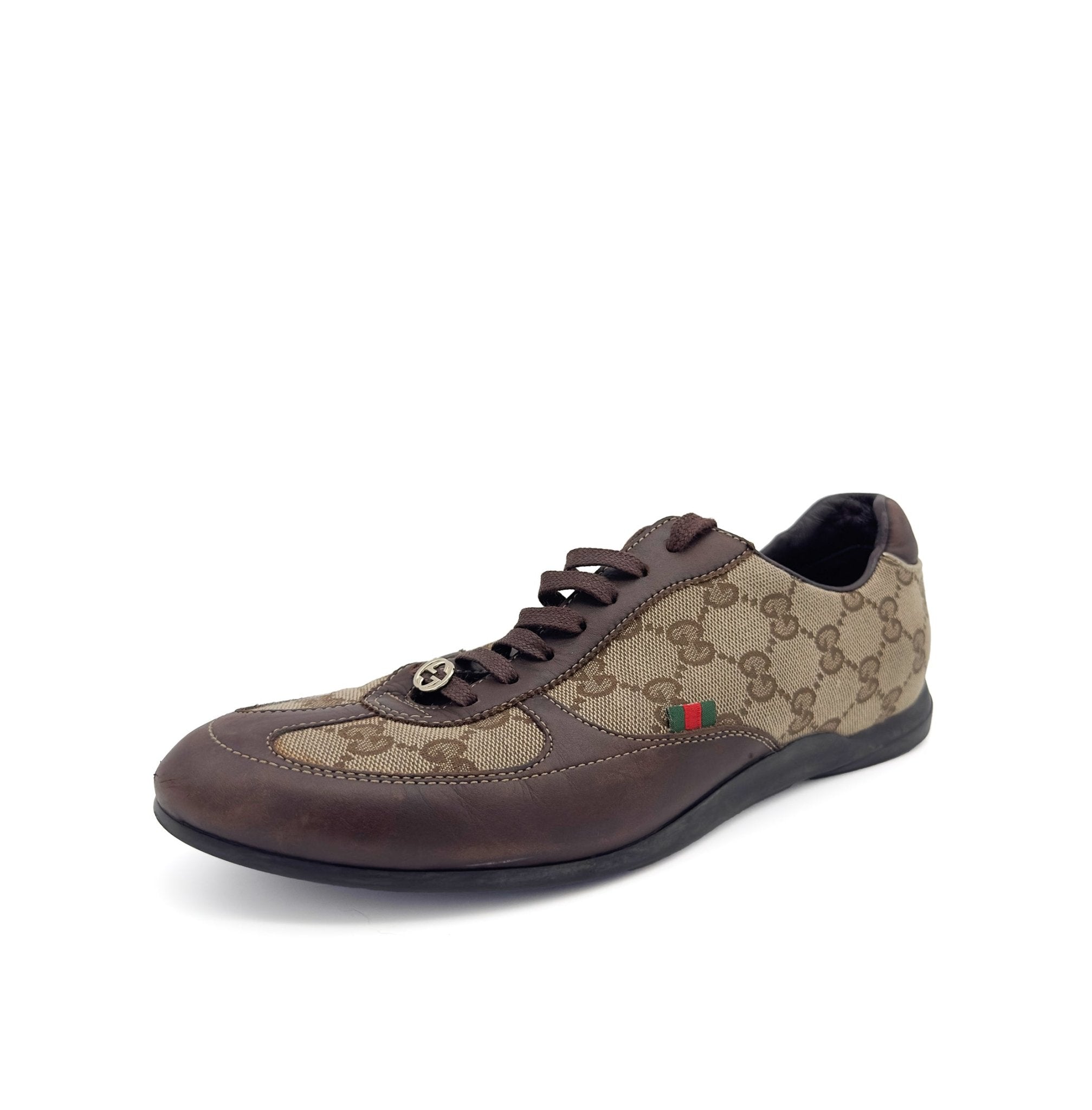 Canvas Leather Lace Up - Gucci - MISHMASH