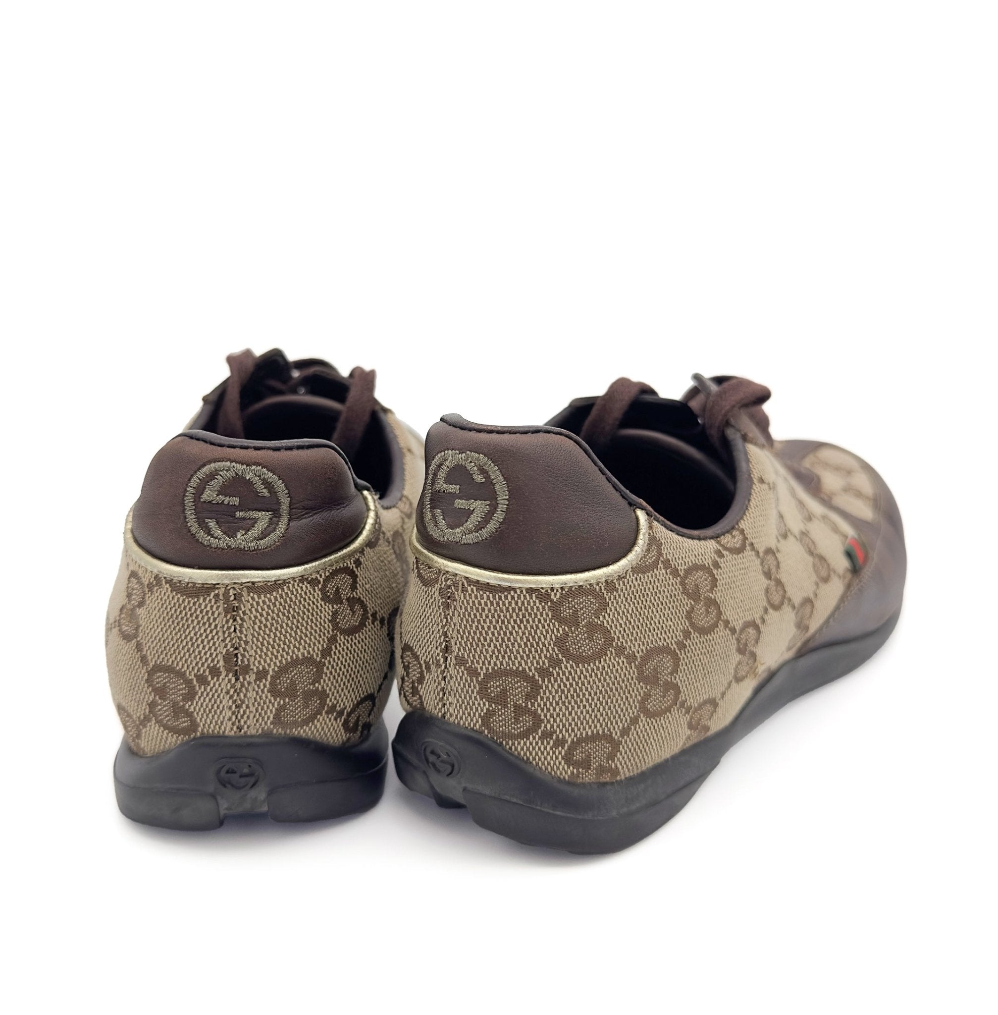 Canvas Leather Lace Up - Gucci - MISHMASH