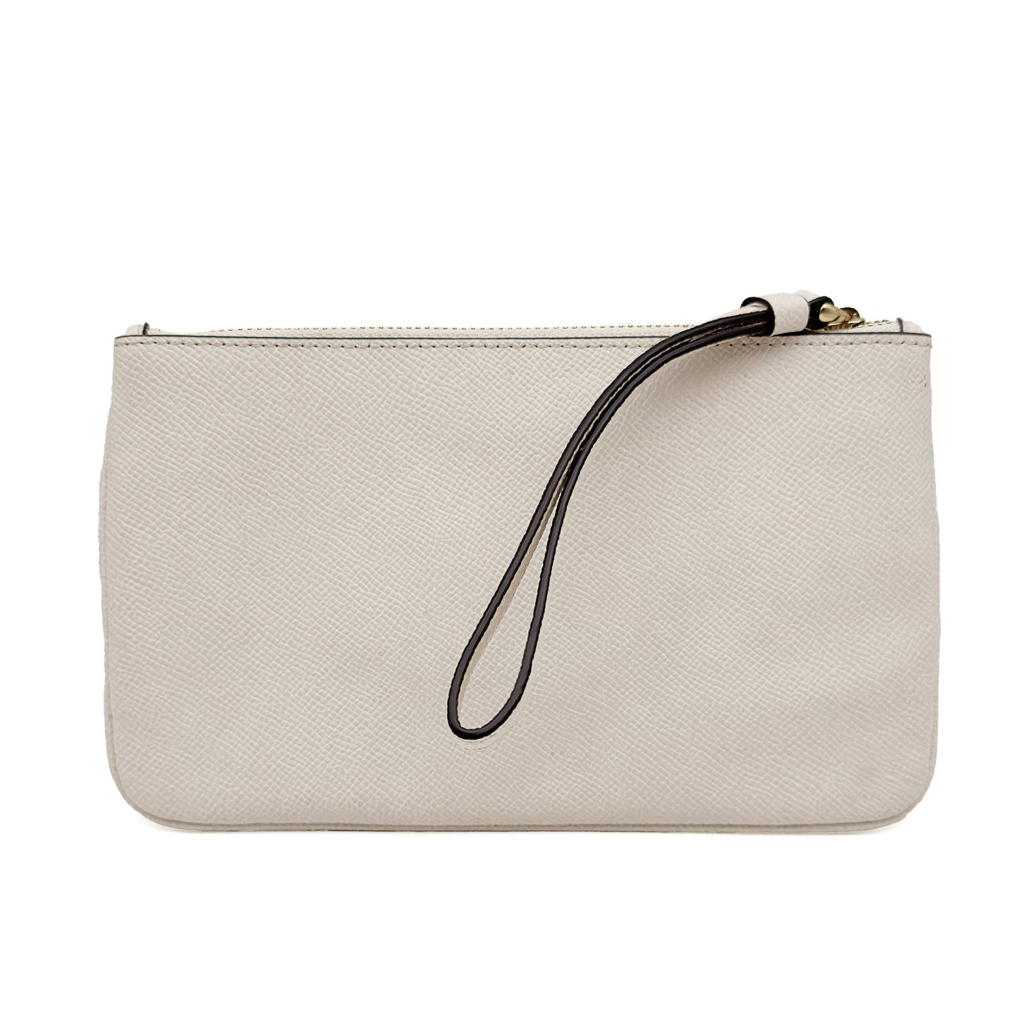Crossgrain Leather Wristlet - COACH - MISHMASH