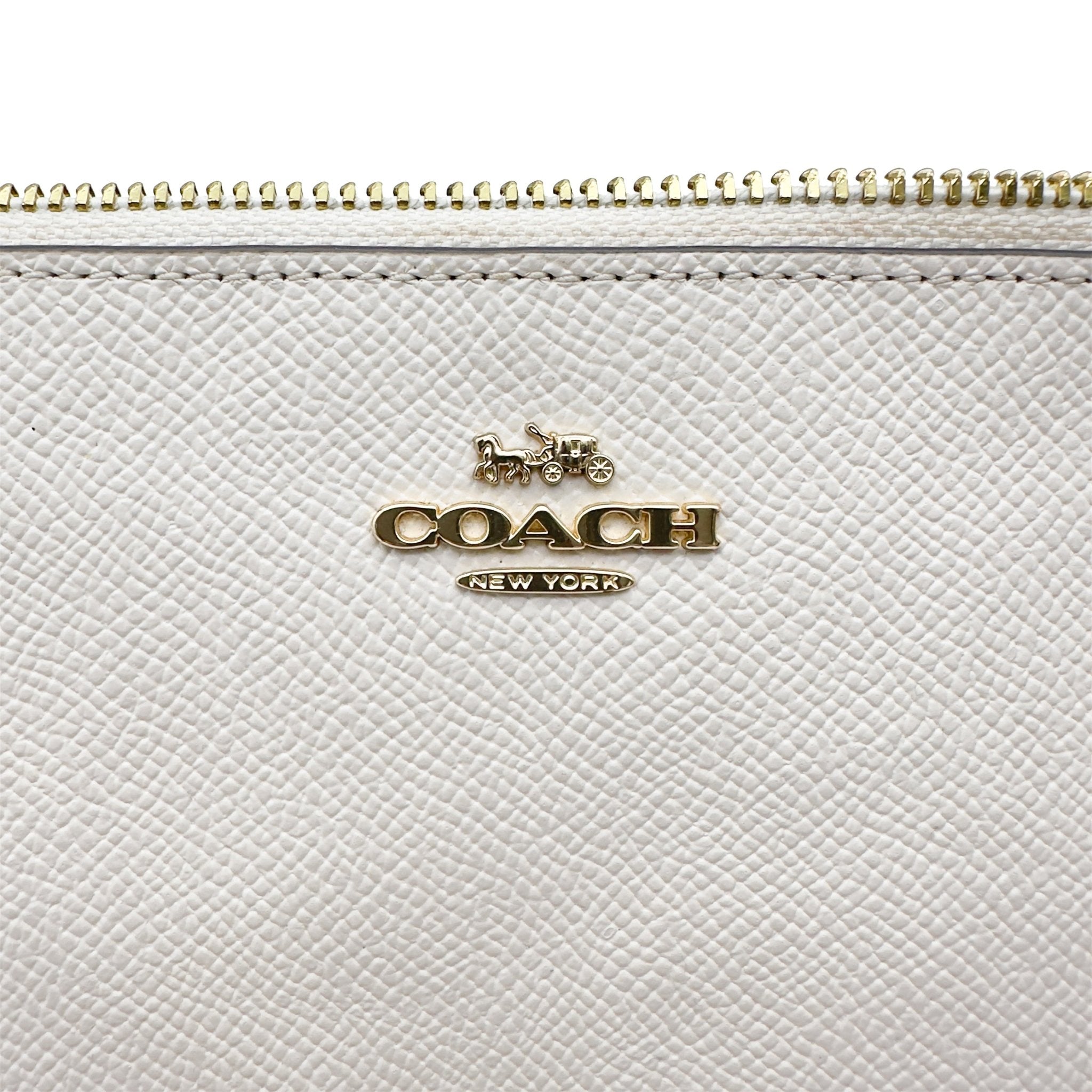 Crossgrain Leather Wristlet - COACH - MISHMASH