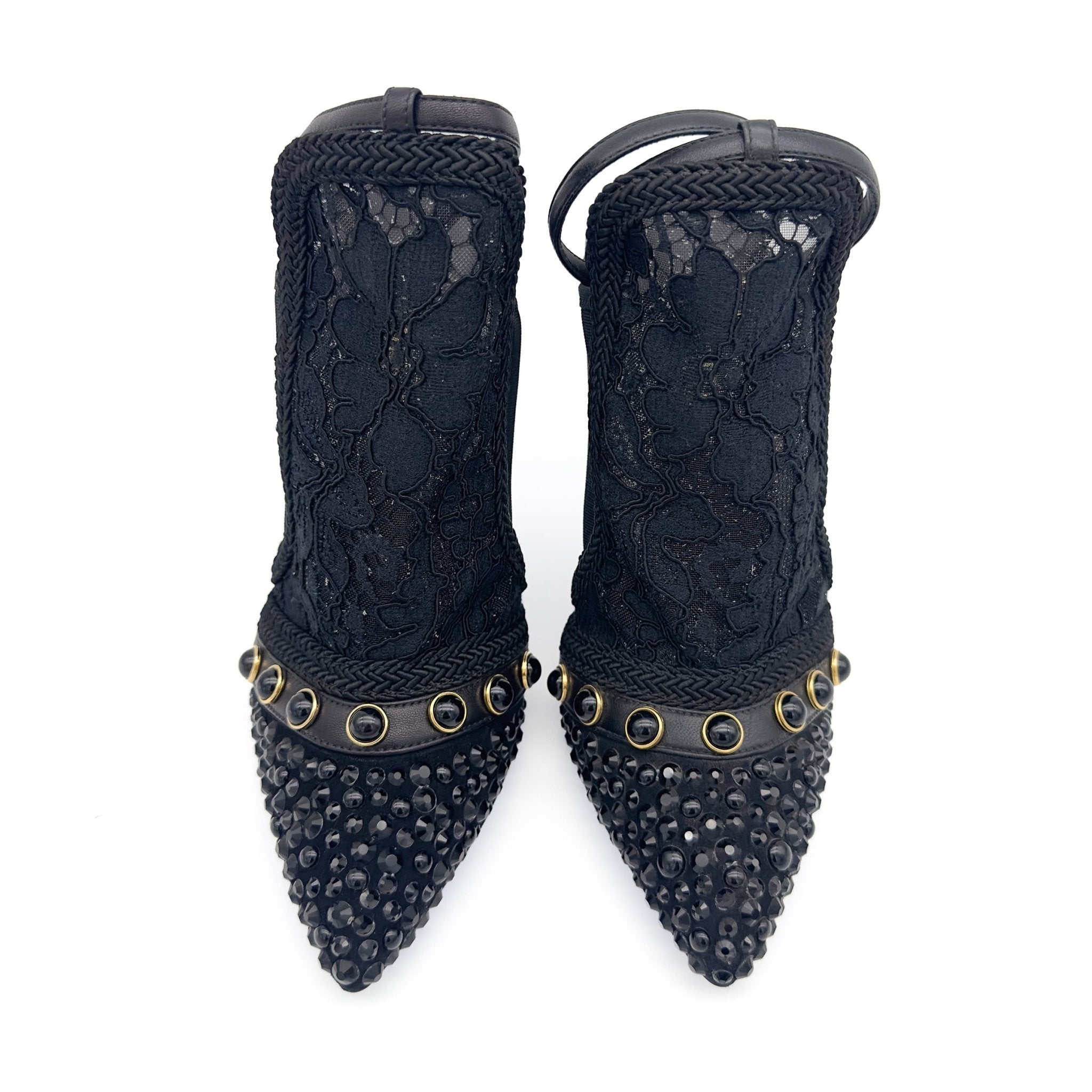 Embellished Ankle Strap - LORIBLU - MISHMASH