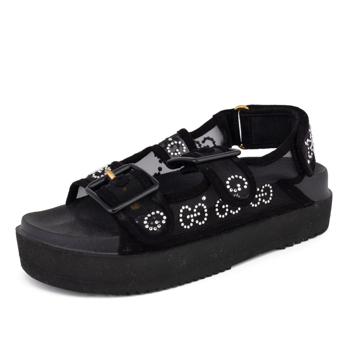 GG Crystal Embellished Mesh - GUCCI - MISHMASH
