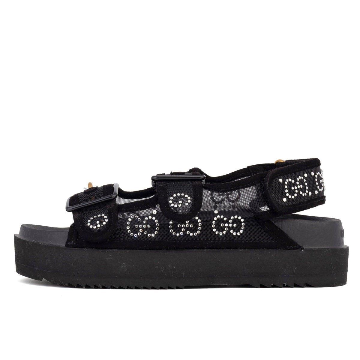 GG Crystal Embellished Mesh - GUCCI - MISHMASH