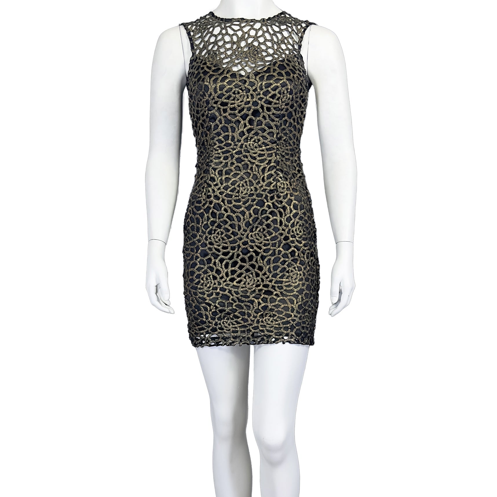 Gold Nester - Lipsy Dress - MISHMASH