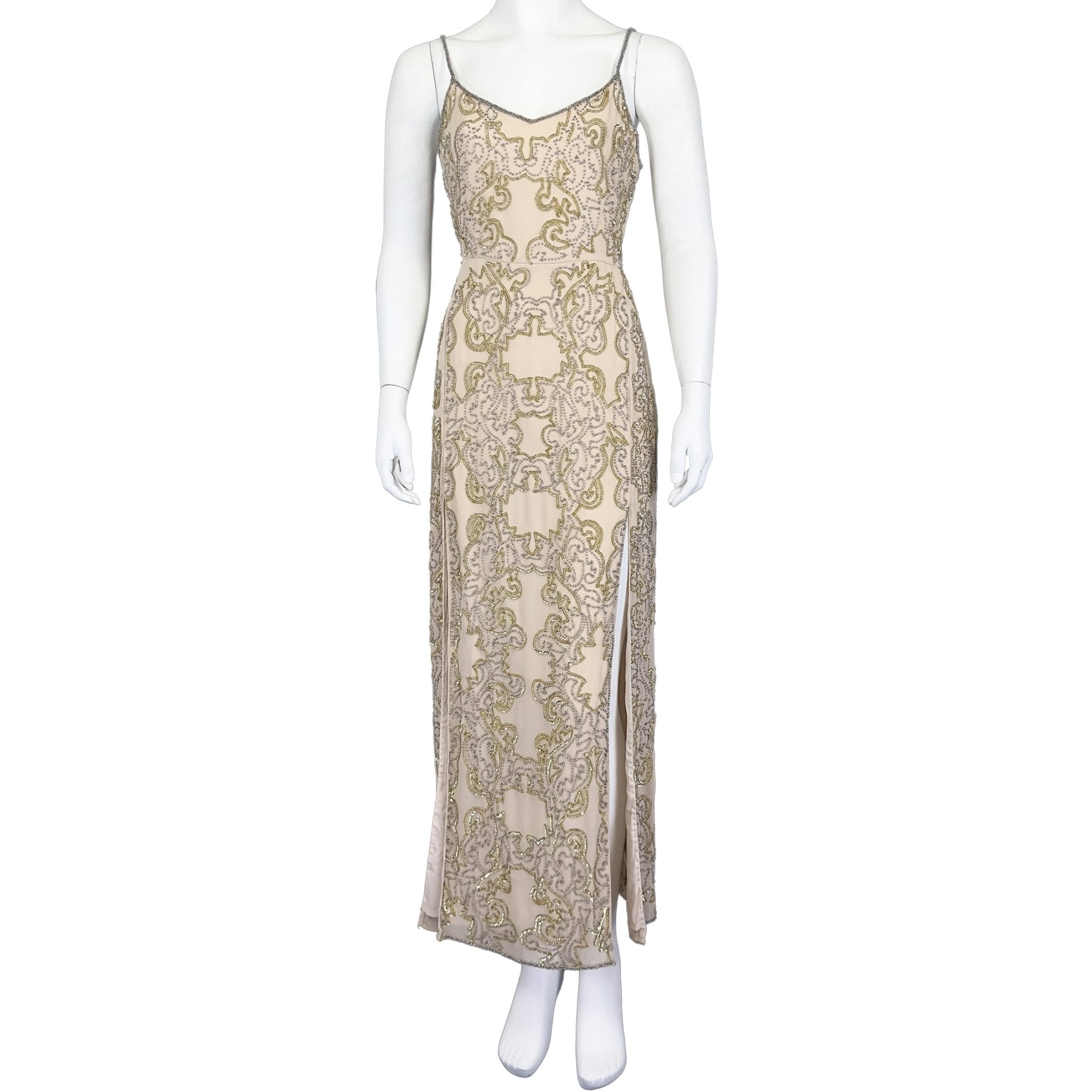 Golden Filigree - Miss Selfridge petites Dress - MISHMASH