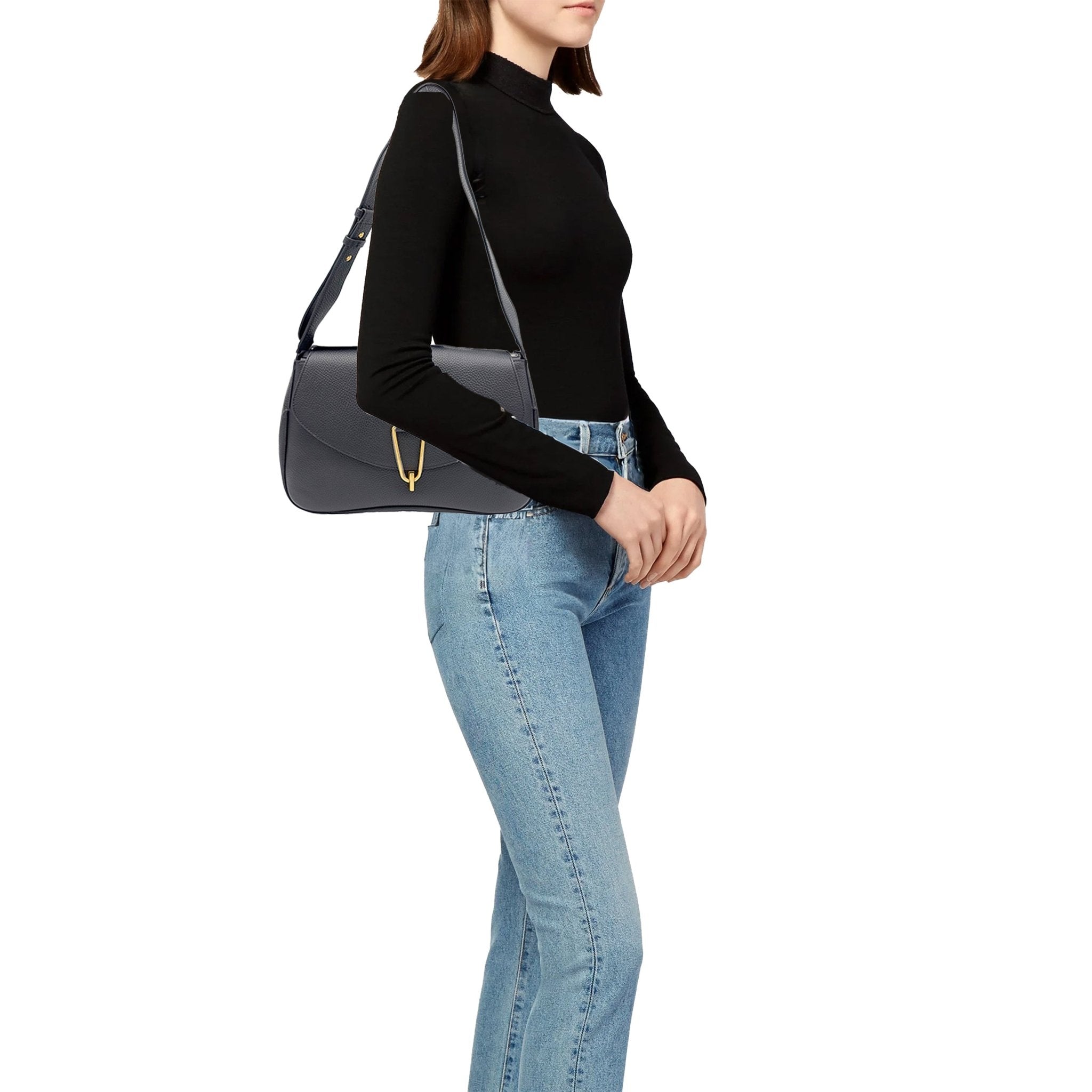 Himma Leather Shoulder Bag - Coccinelle - MISHMASH