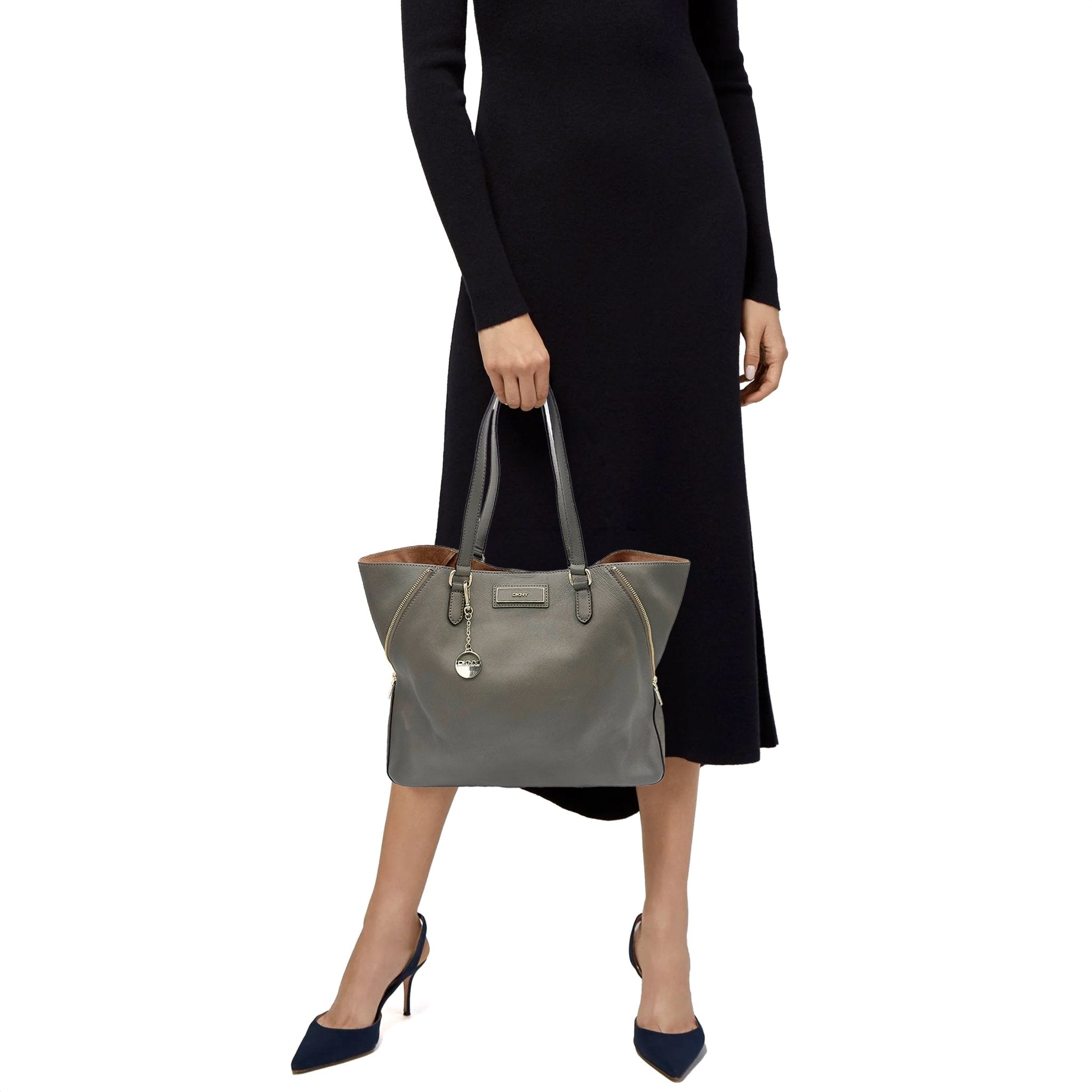 Leather Tote Bag - DKNY - MISHMASH
