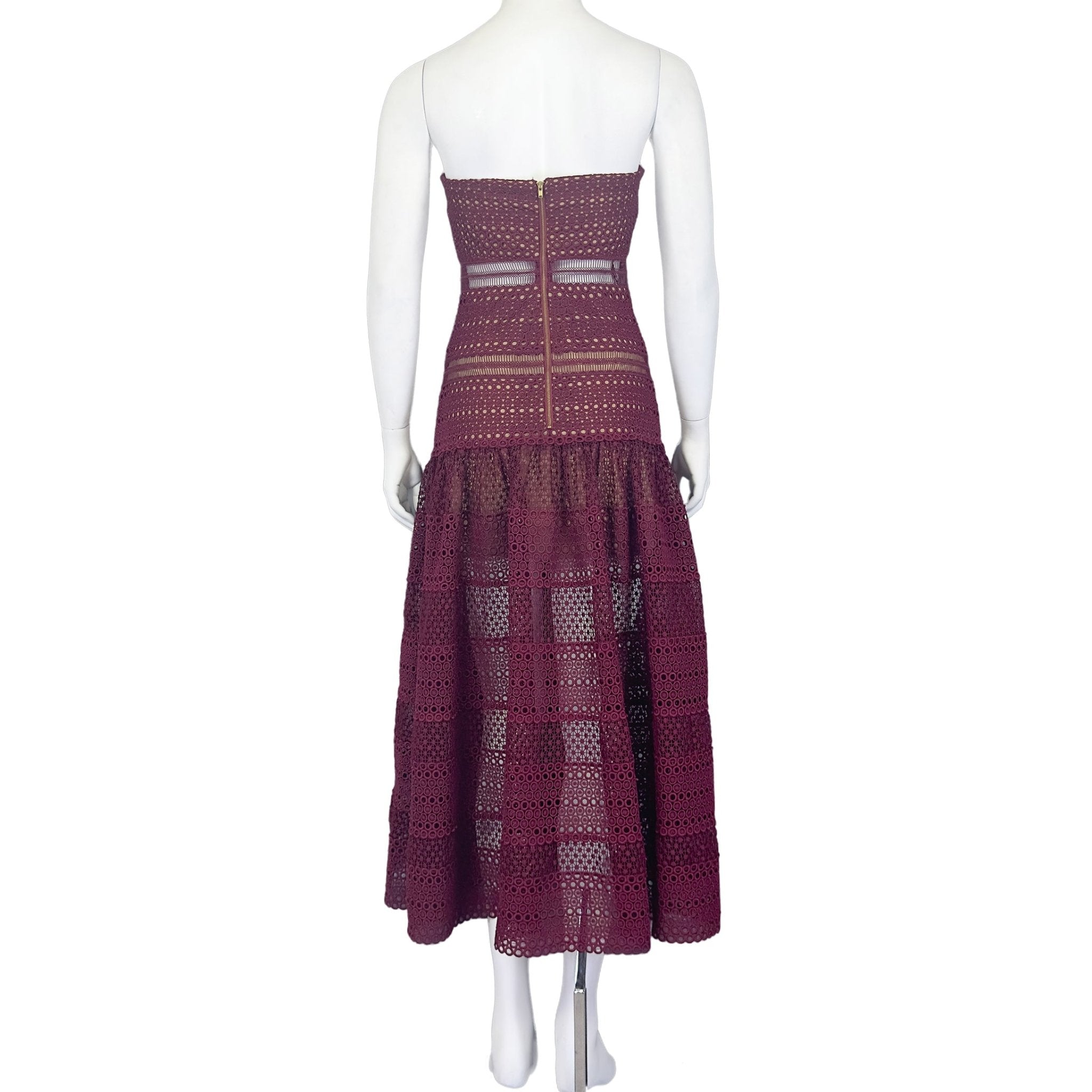 Merlot Mirage - self - portrait Dress - MISHMASH