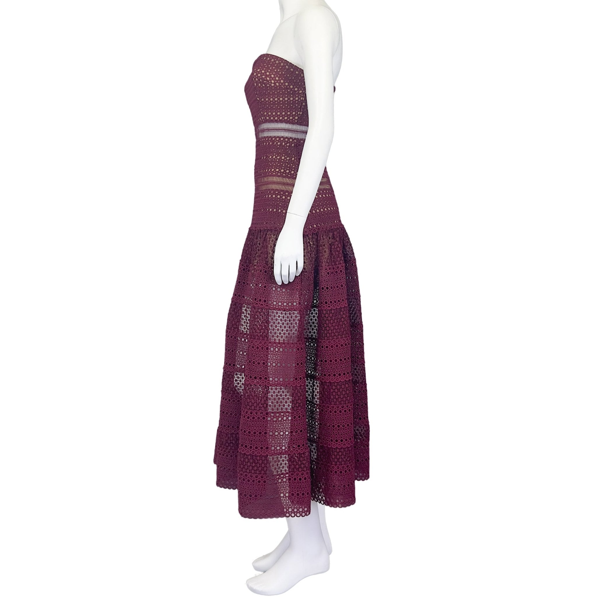Merlot Mirage - self - portrait Dress - MISHMASH