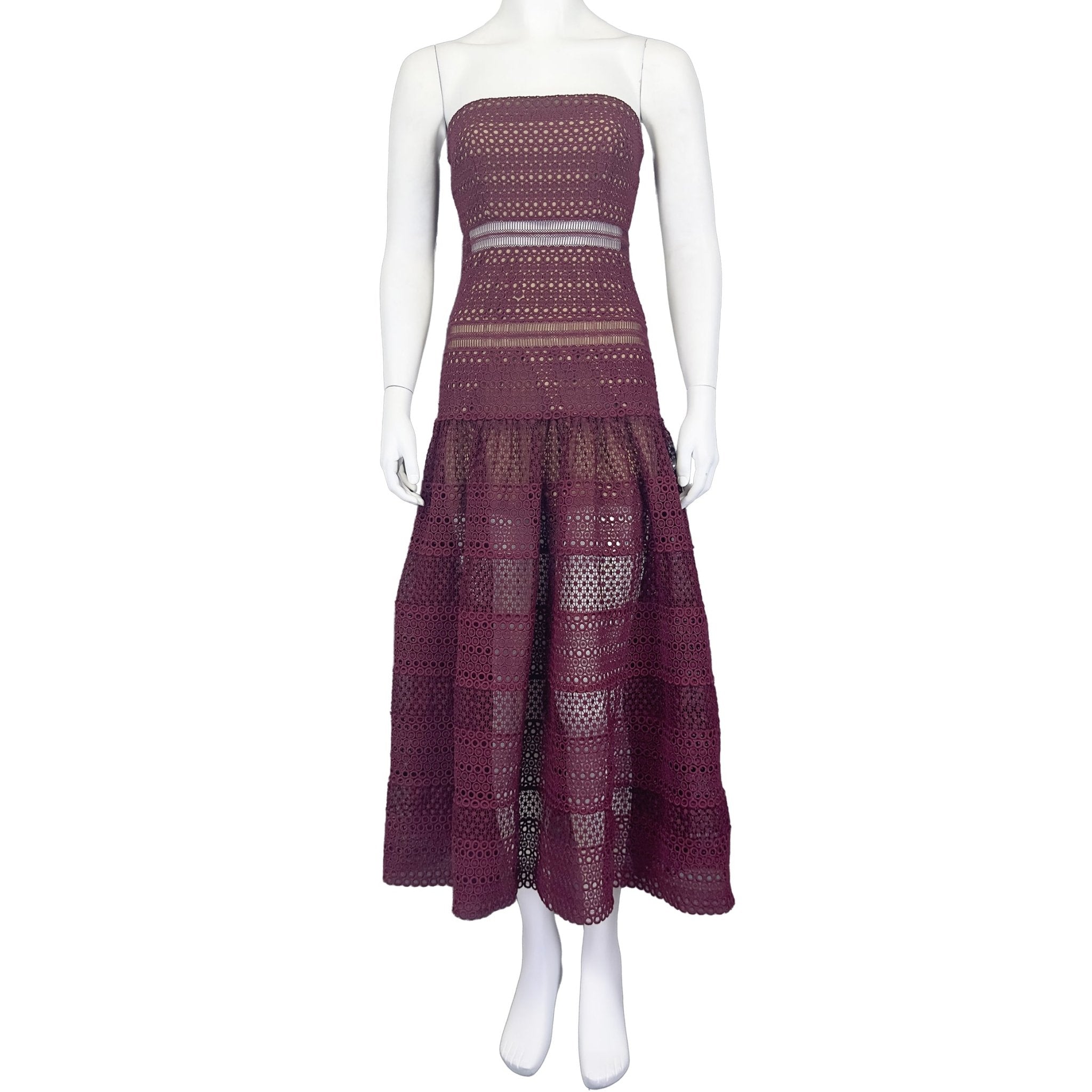 Merlot Mirage - self - portrait Dress - MISHMASH