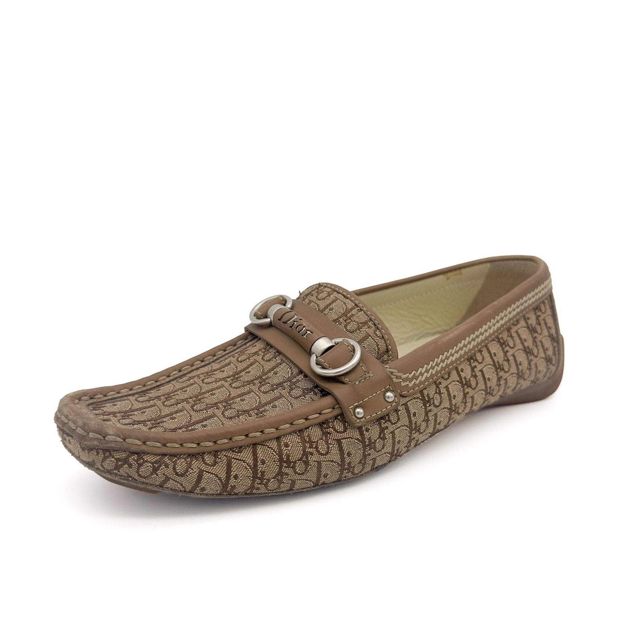 Monogram Flat Loafers - Christian Dior - MISHMASH