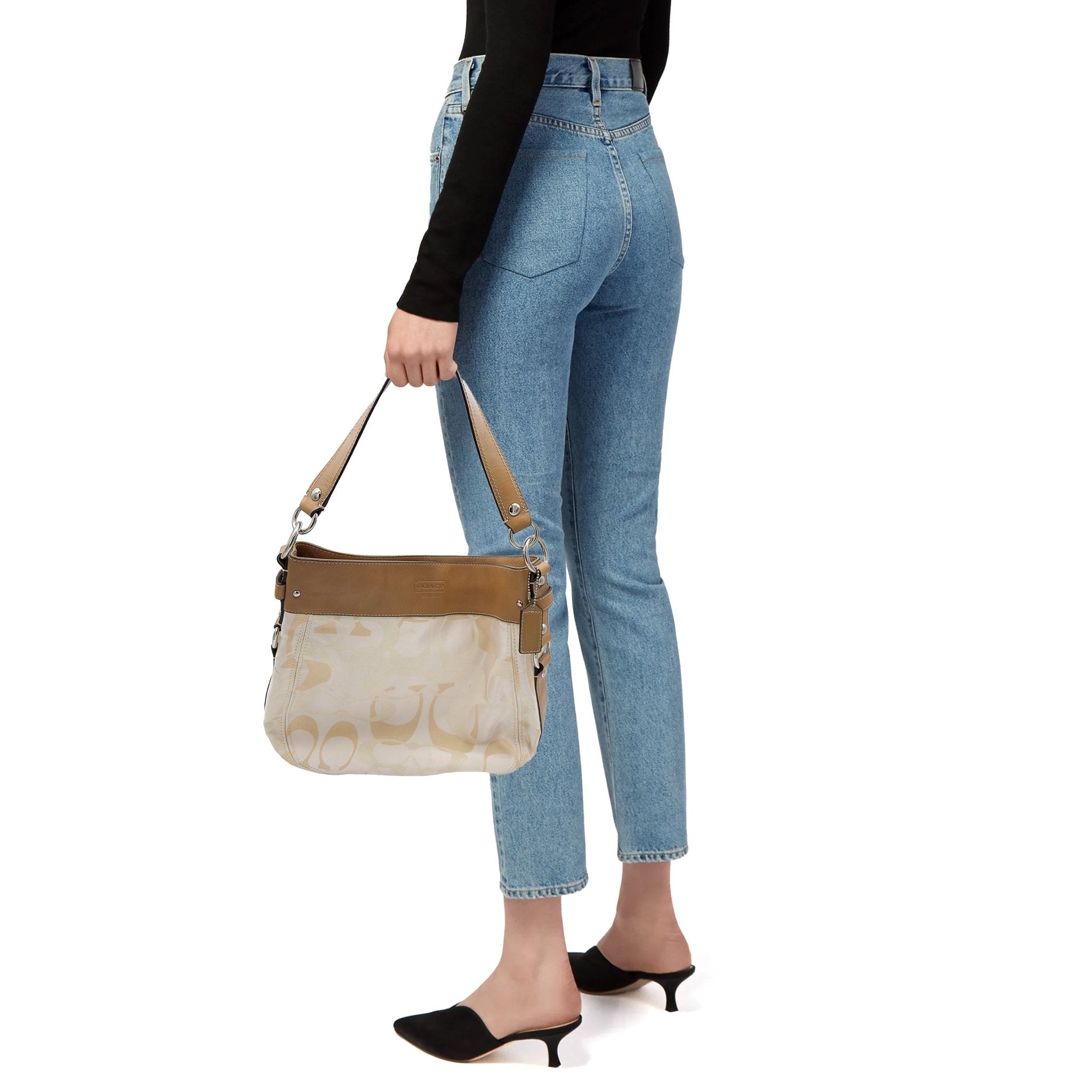 Monogrammed Shoulder Bag - COACH - MISHMASH