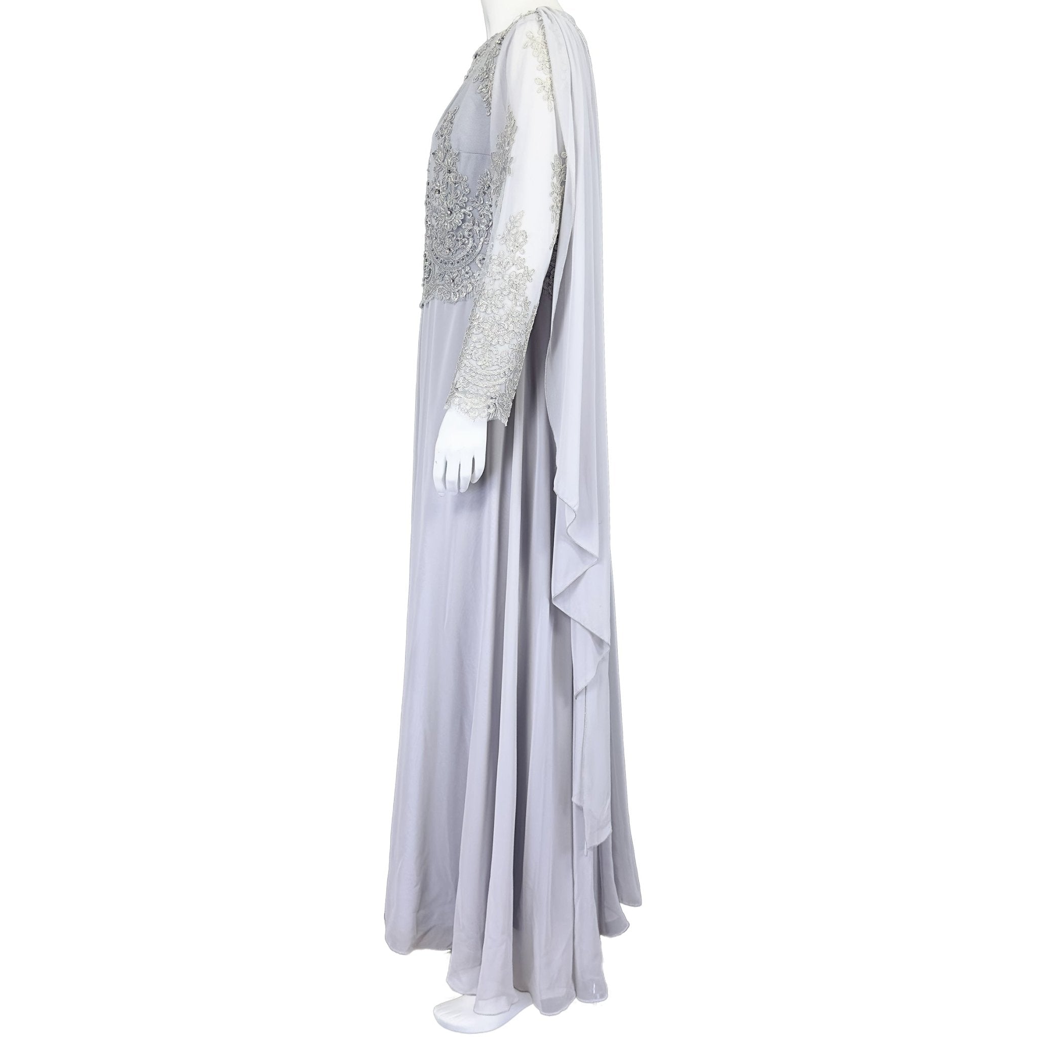 Wilderness Moonlit - BEYAZ abiye Dress - MISHMASH