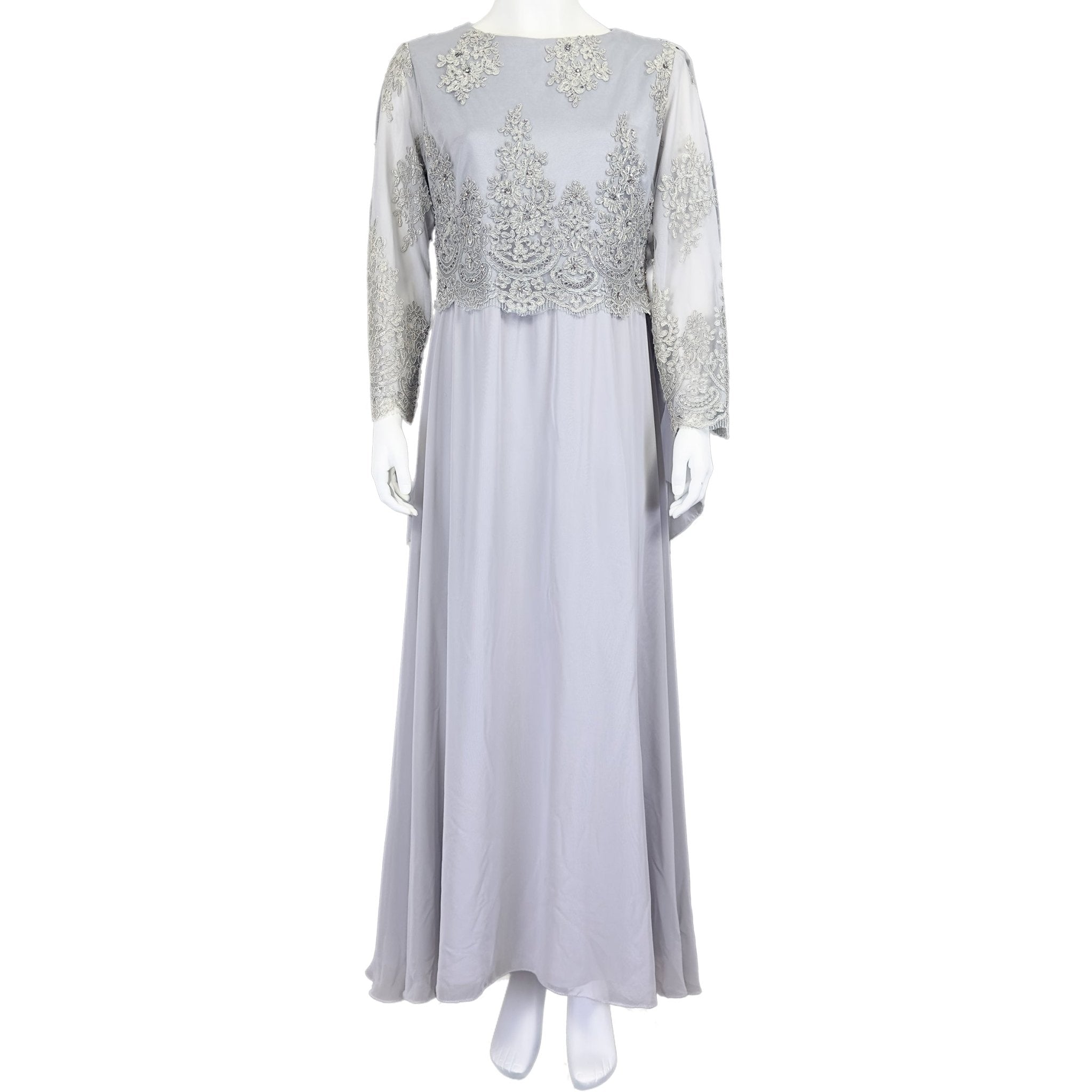 Wilderness Moonlit - BEYAZ abiye Dress - MISHMASH
