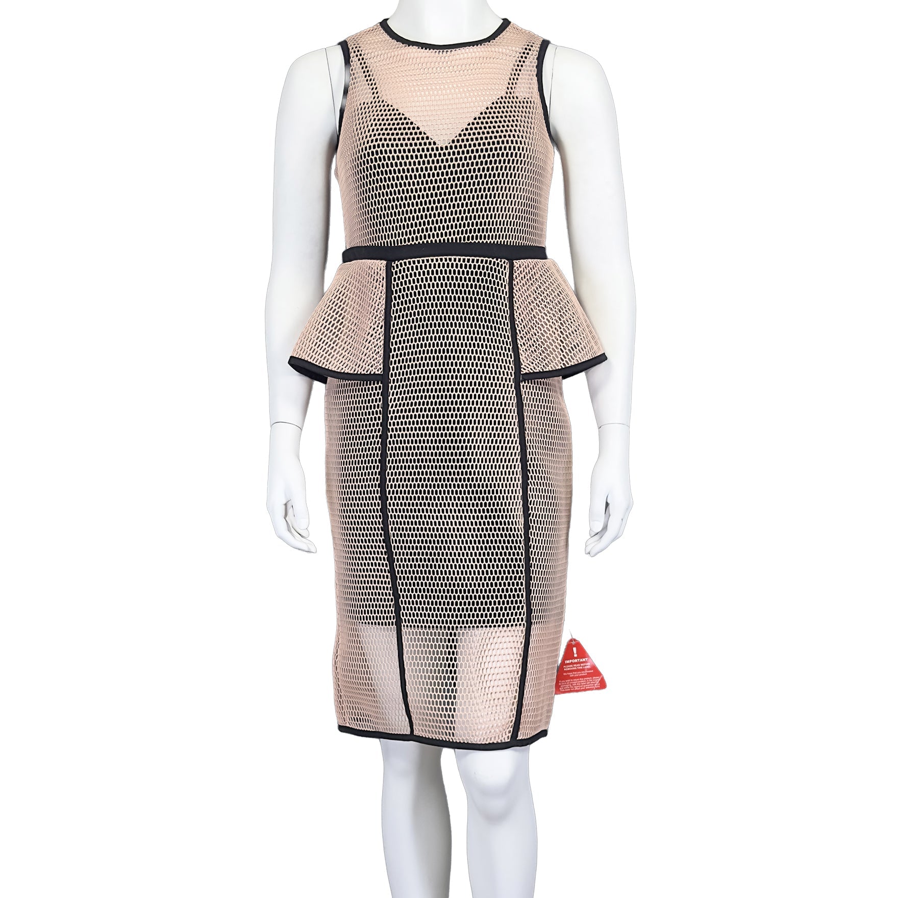 Peach Grid - FOREVER UNIQUE Dress - MISHMASH