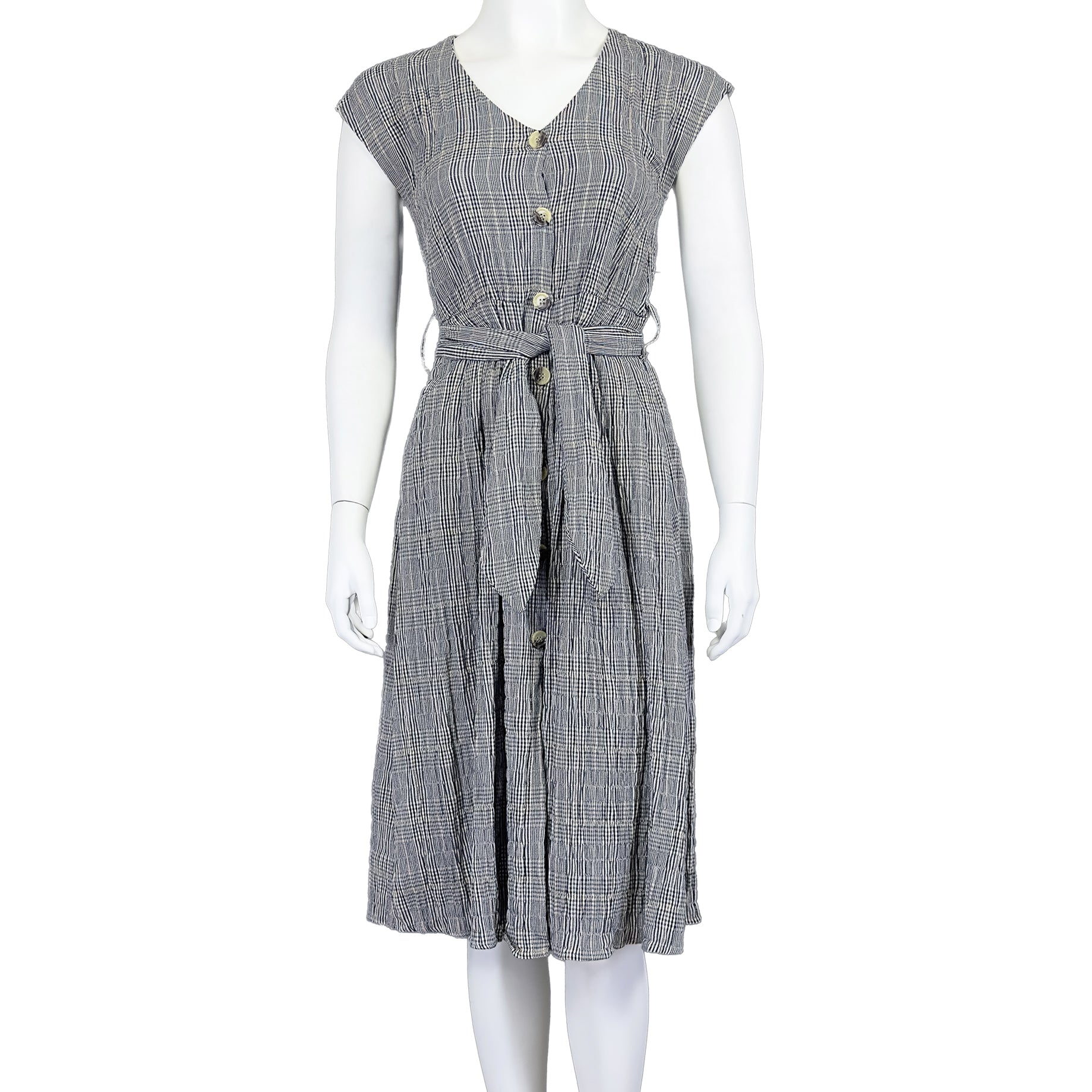 Rustic Grid - Mango Dress - MISHMASH