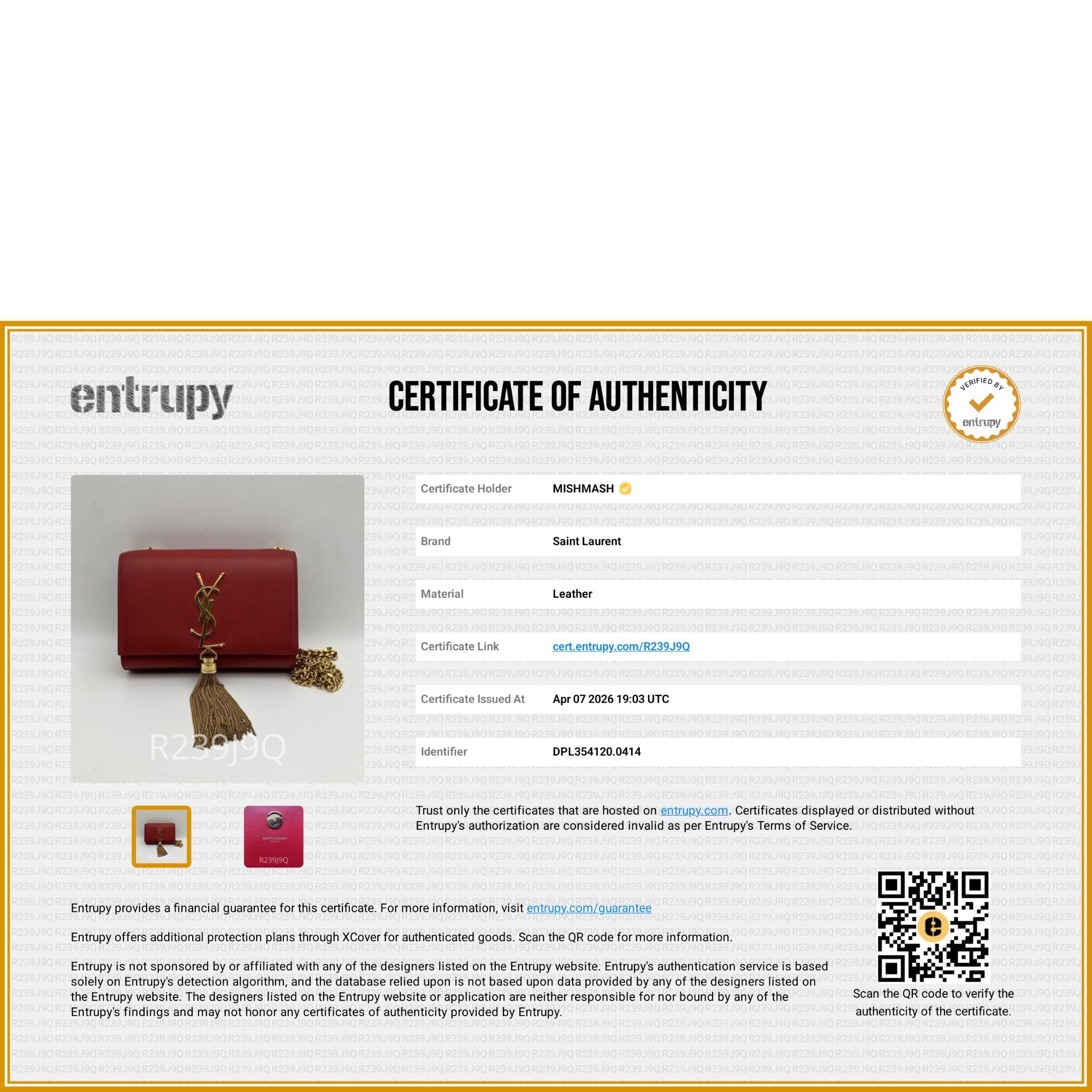 Small Kate Tassel - YvesSaintLaurent - MISHMASH