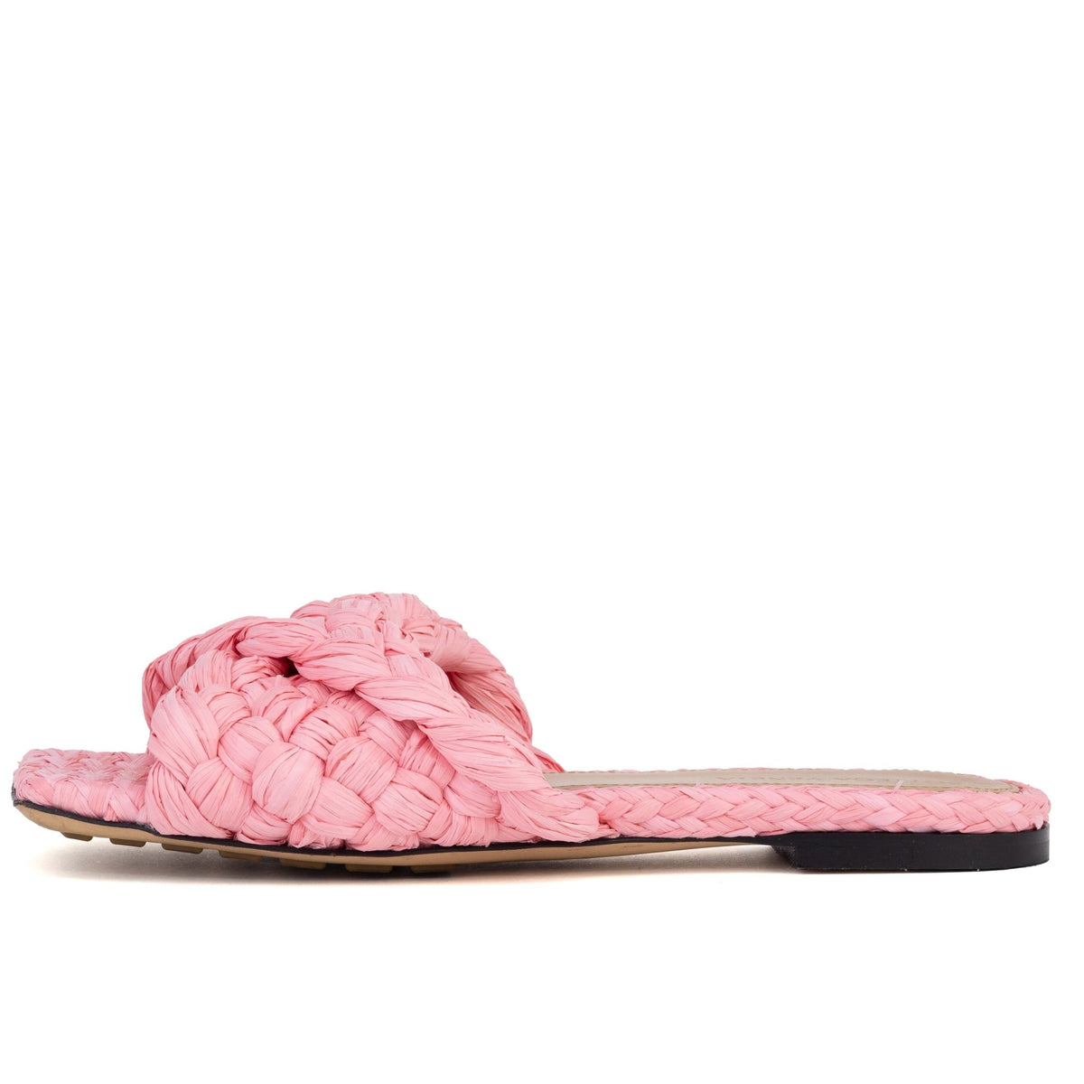 Stretch Raffia Flat Mules - BOTTEGA VENETA - MISHMASH