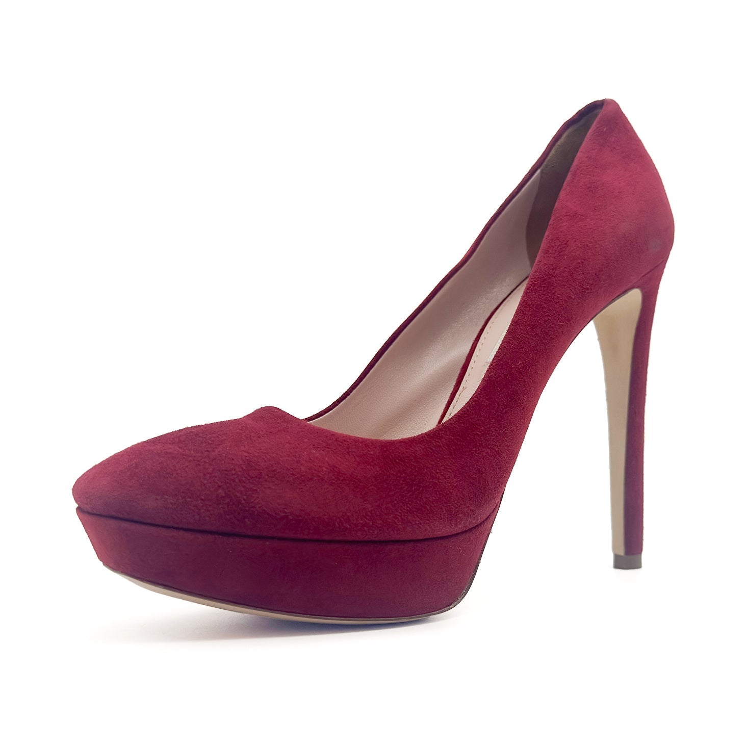 Suede Round Toe Pumps - miu miu - MISHMASH