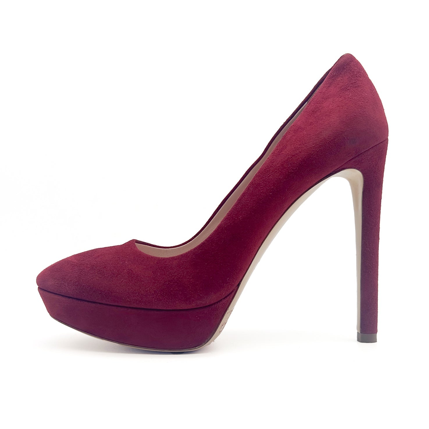 Suede Round Toe Pumps - miu miu - MISHMASH