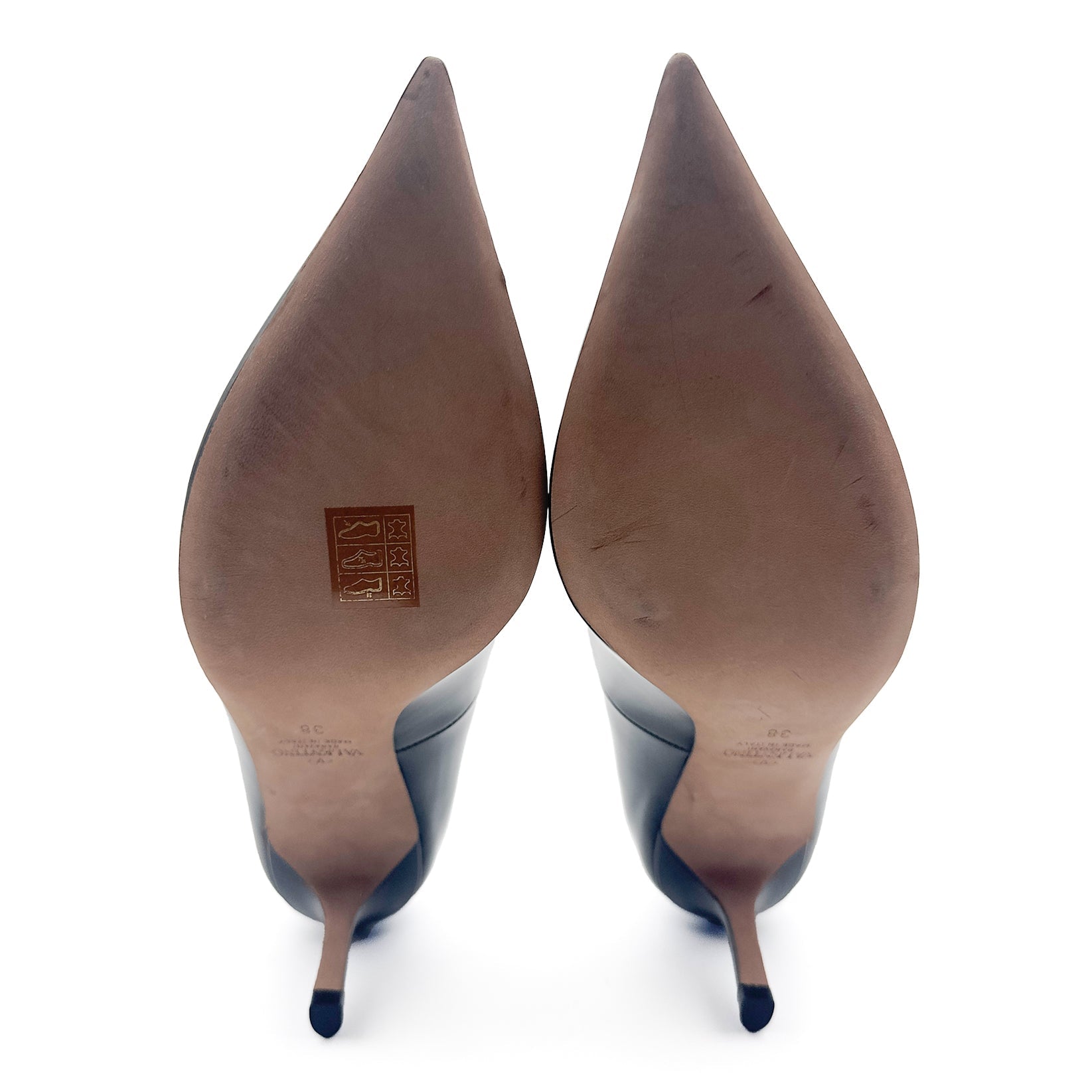 Tan-Go Leather Pumps - VALENTINO - MISHMASH