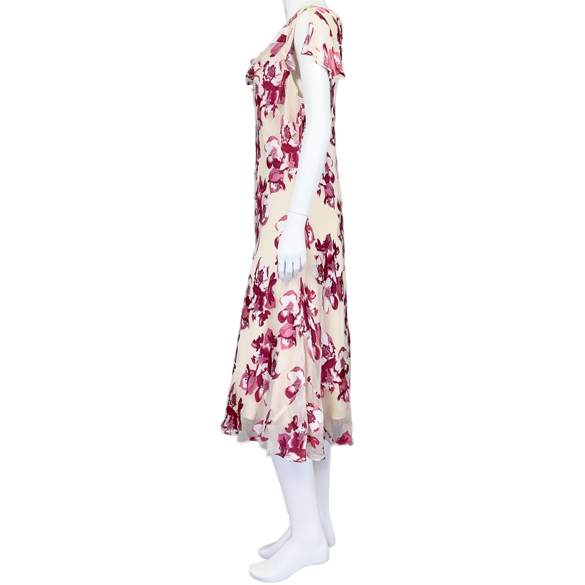 Ultra Ruby Blossom - Jacques Vert Dress - MISHMASH