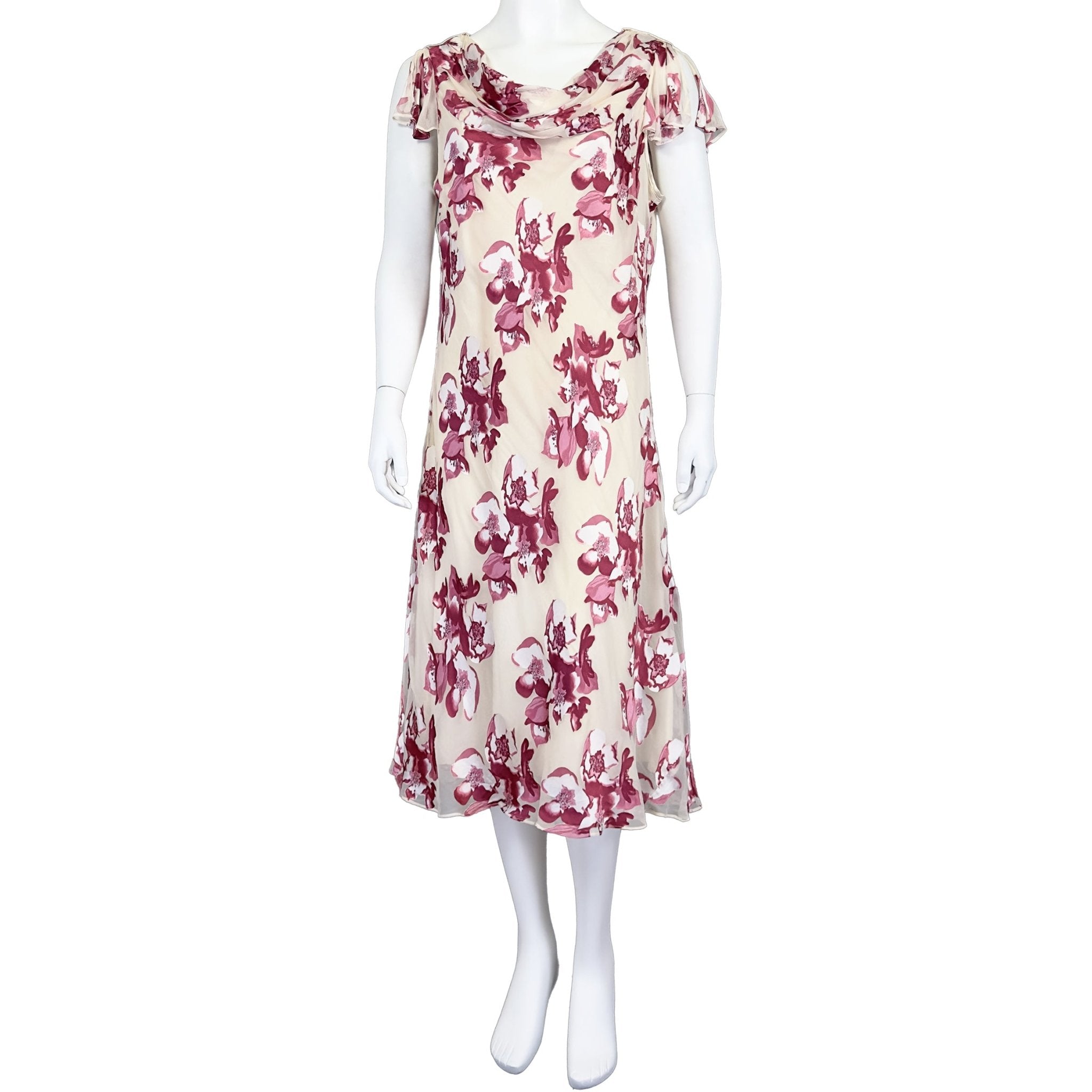 Ultra Ruby Blossom - Jacques Vert Dress - MISHMASH