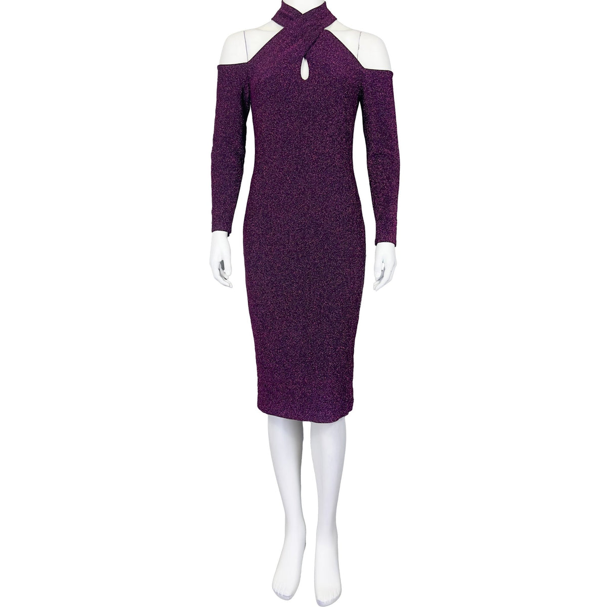 rachel roy purple dress Rachel Rachel Roy Asymmetrical Draped Neck Maxi Dress - Medium Purple