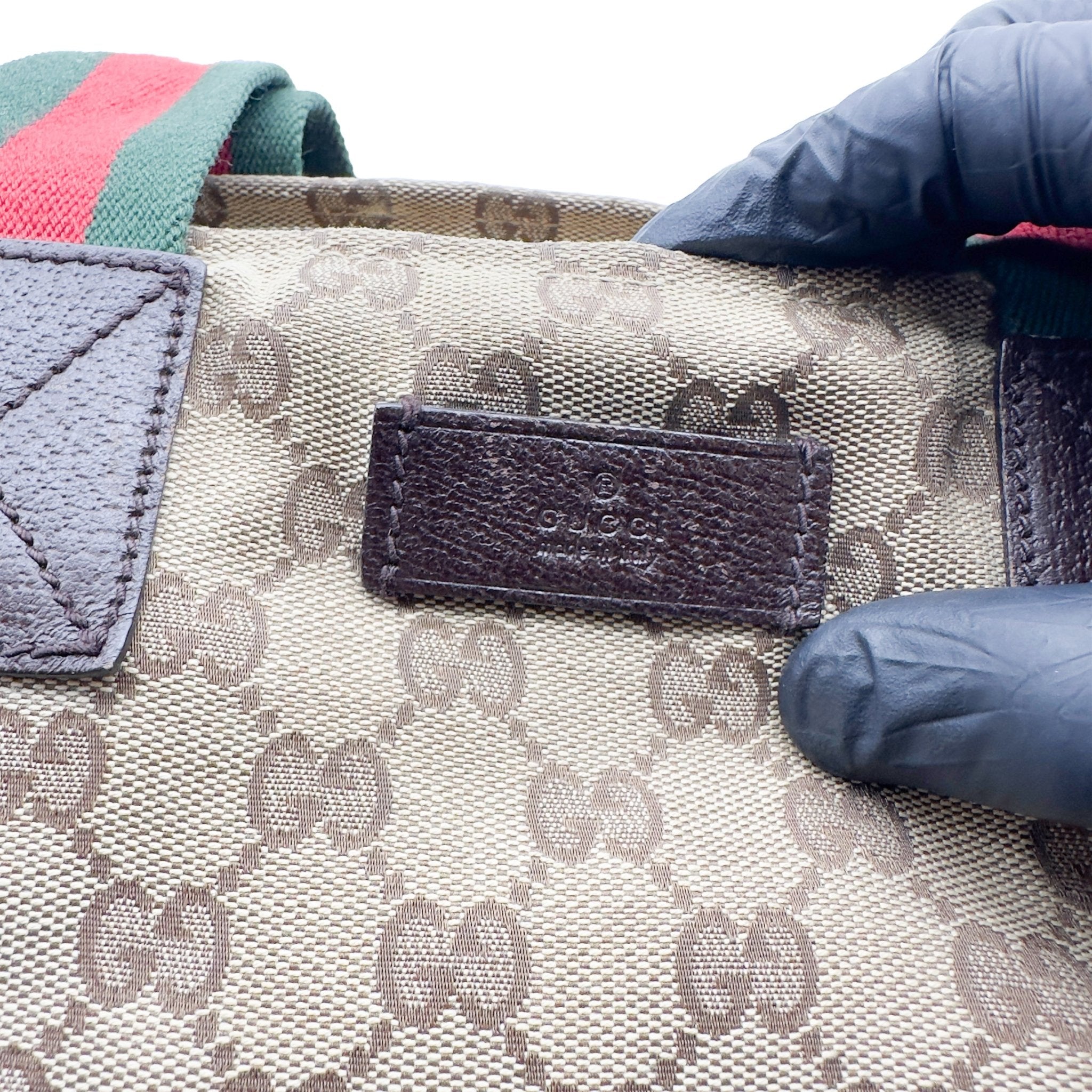 Web Sherry Line Tote Bag - Gucci - MISHMASH