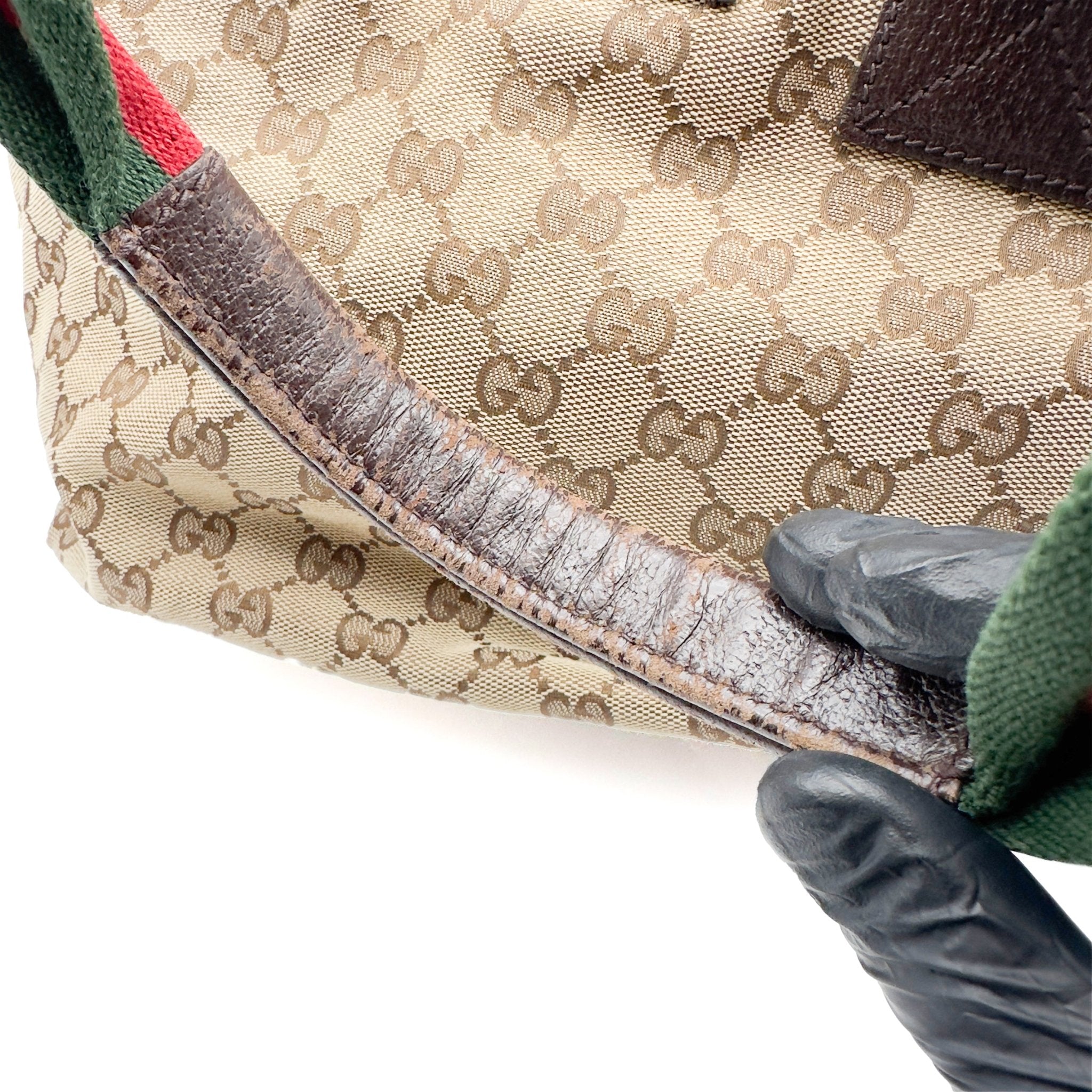 Web Sherry Line Tote Bag - Gucci - MISHMASH