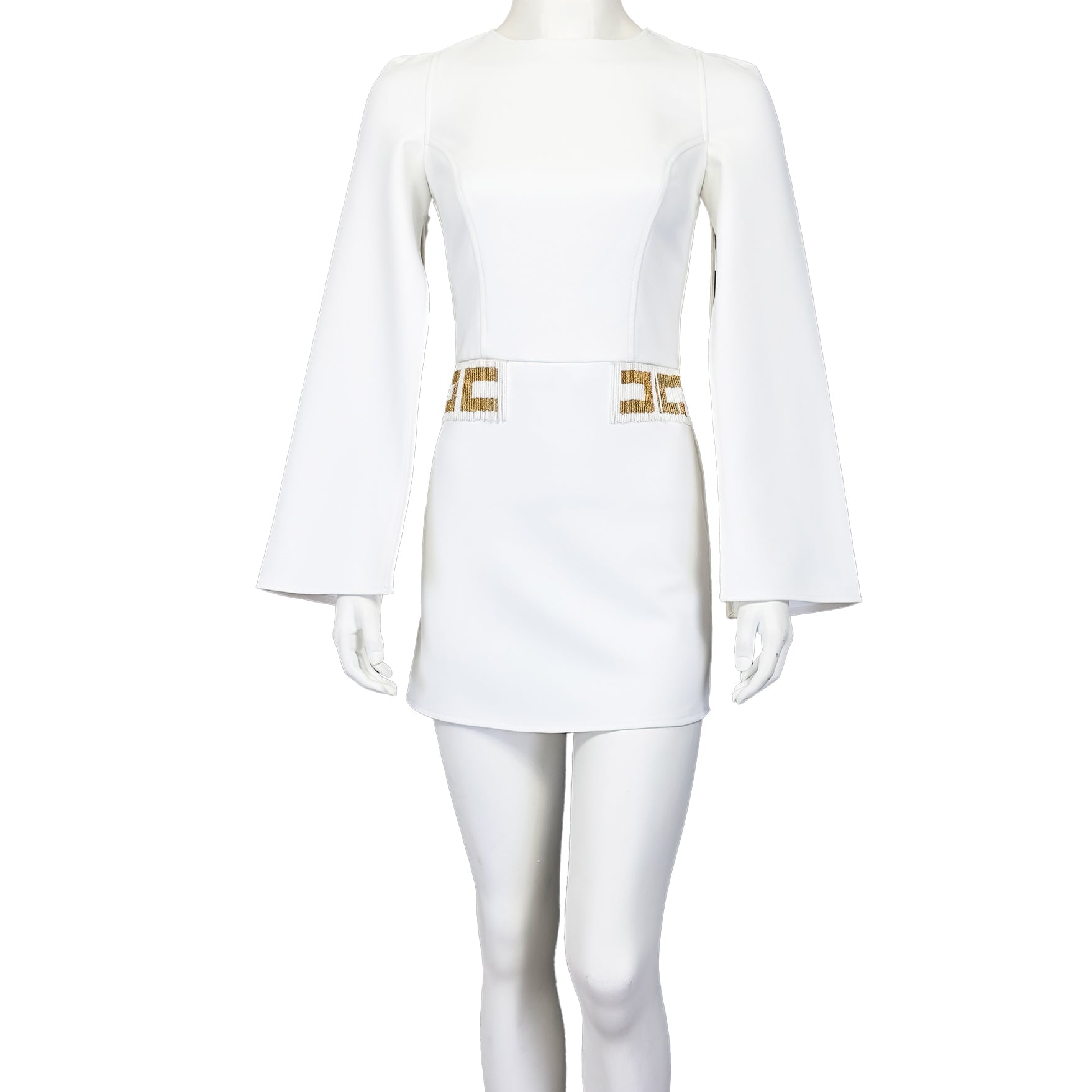 Elisabetta Franchi White Dress – Embellished Beauty | MISHMASH