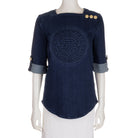 Balmain 3/4 Sleeve Top - BALMAIN - MISHMASH
