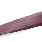 Bordeaux Leather Belt - SALVATORE FERRAGAMO - MISHMASH