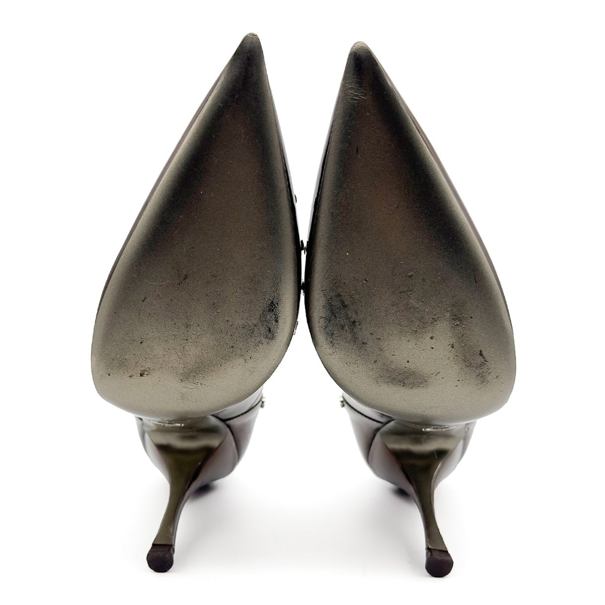 Bronze Studded Pumps - DOLCE & GABBANA - MISHMASH