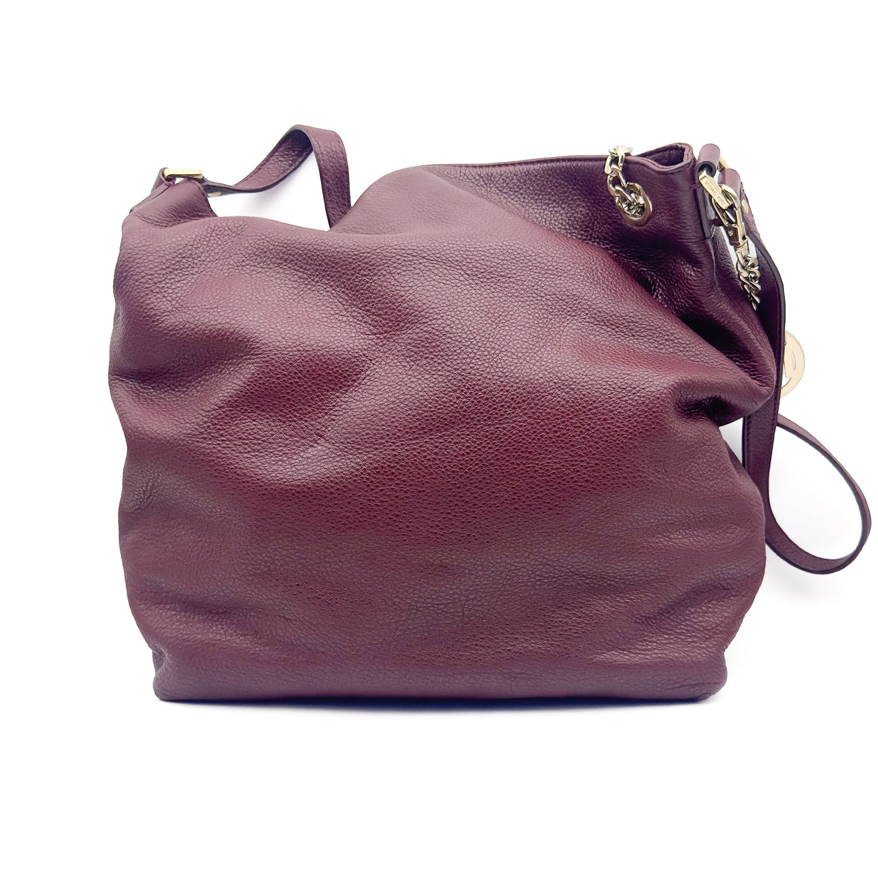 Burgundy Pebbled Leather - MICHAEL KORS - MISHMASH