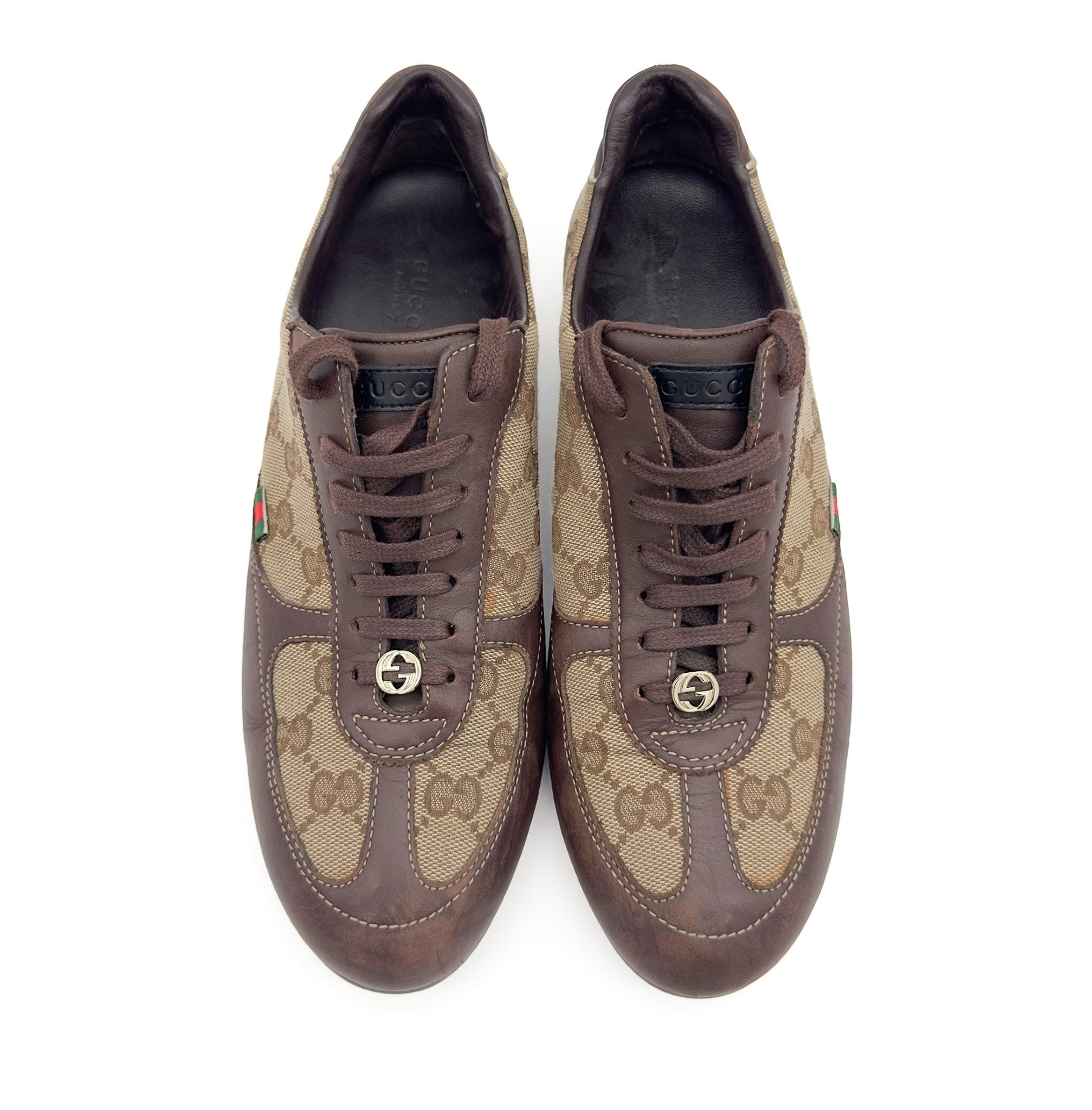 Canvas Leather Lace Up - Gucci - MISHMASH