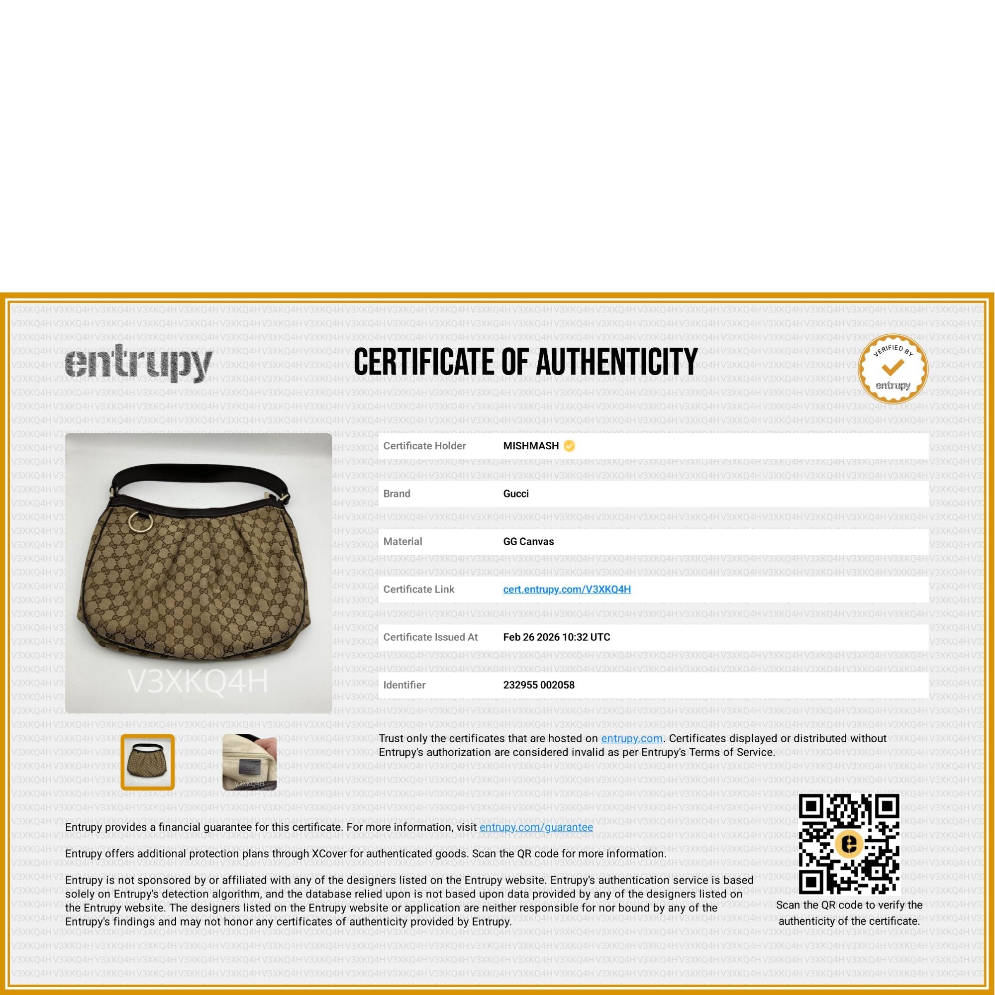 Canvas Sukey Shoulder Bag - Gucci - MISHMASH