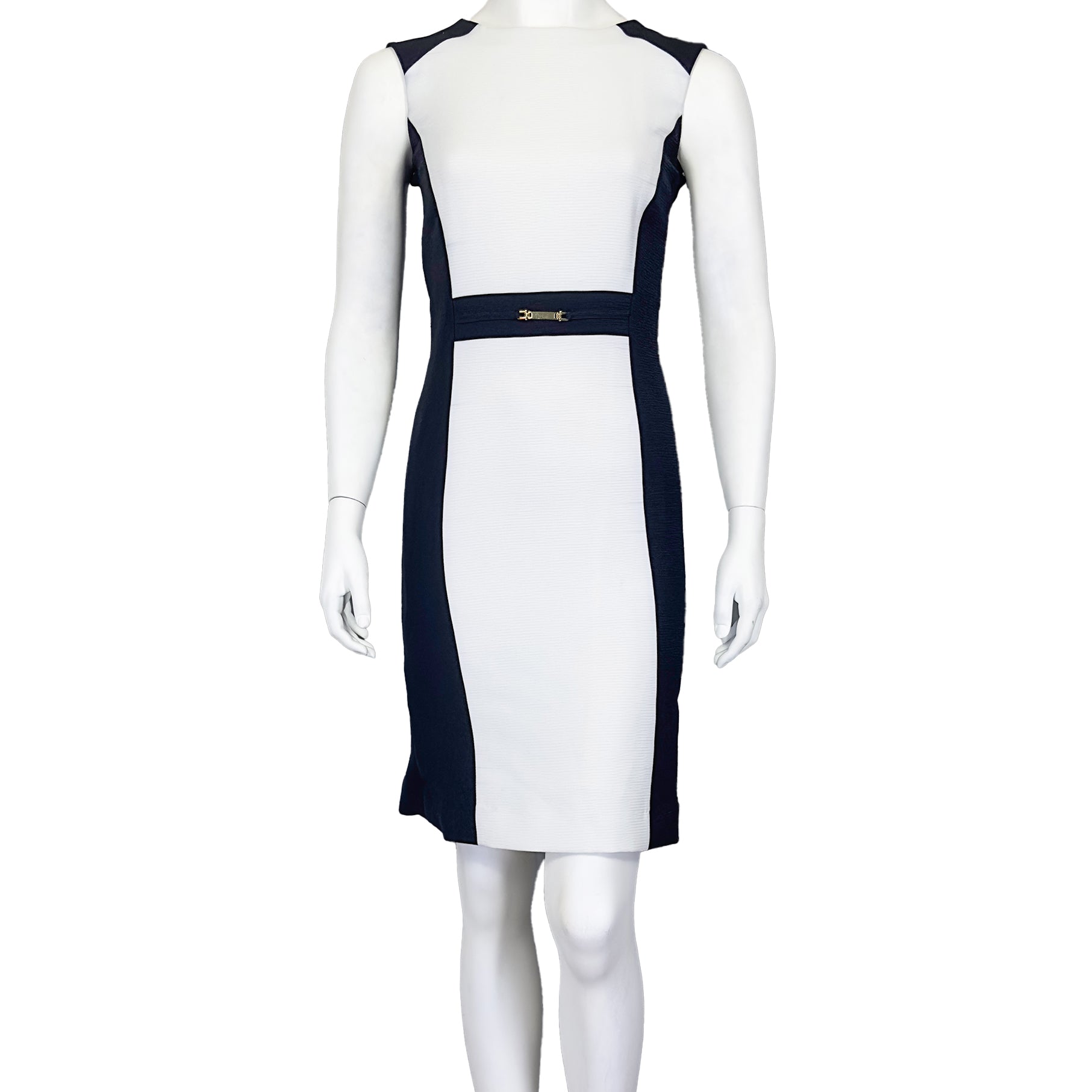 sachin and babi light blue dress Elie Tahari Sequin Bodice Pleated Dress In Noir
