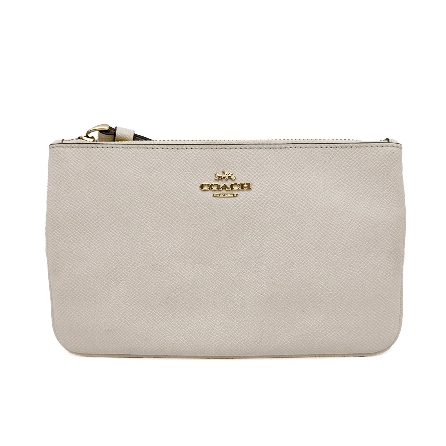 Crossgrain Leather Wristlet - COACH - MISHMASH