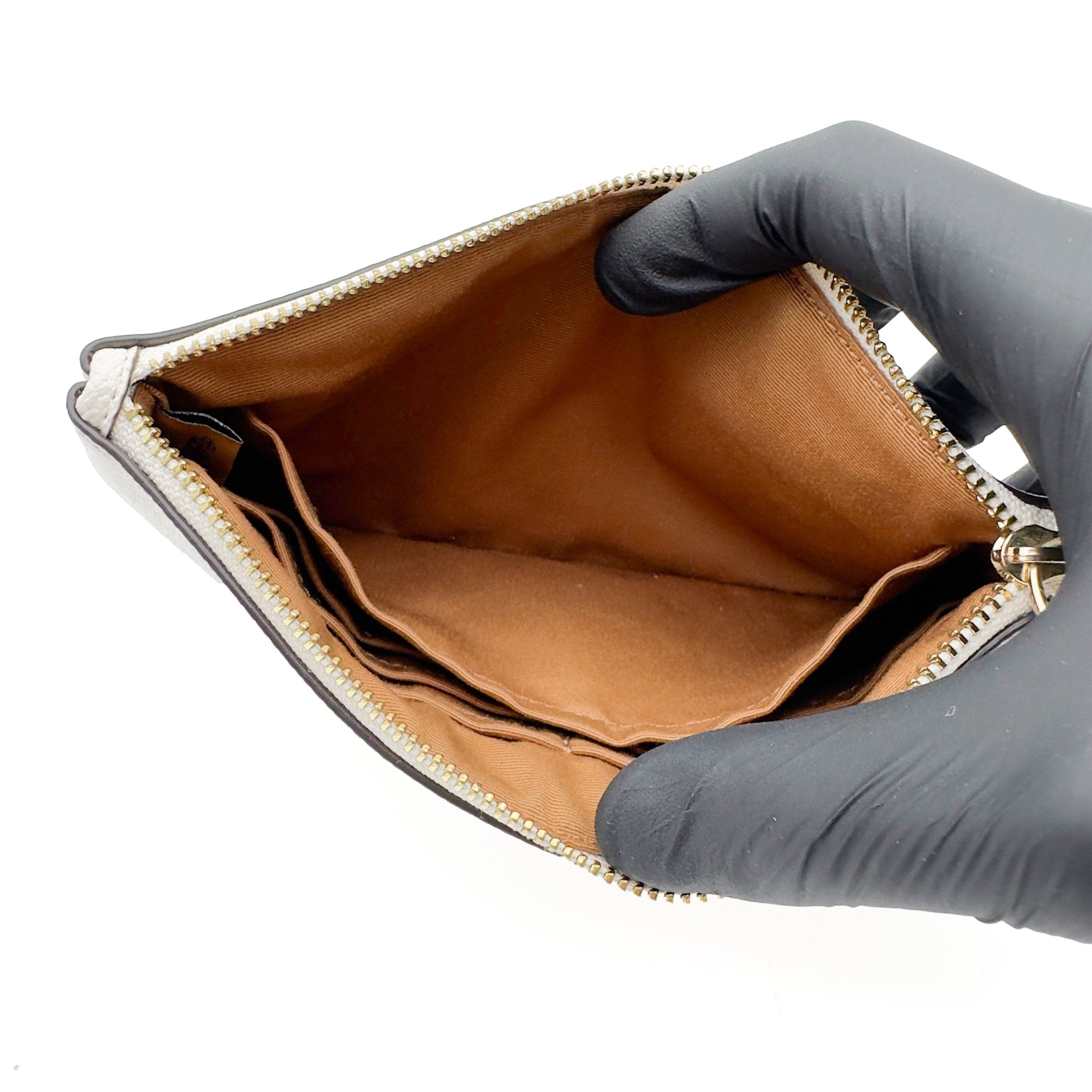 Crossgrain Leather Wristlet - COACH - MISHMASH