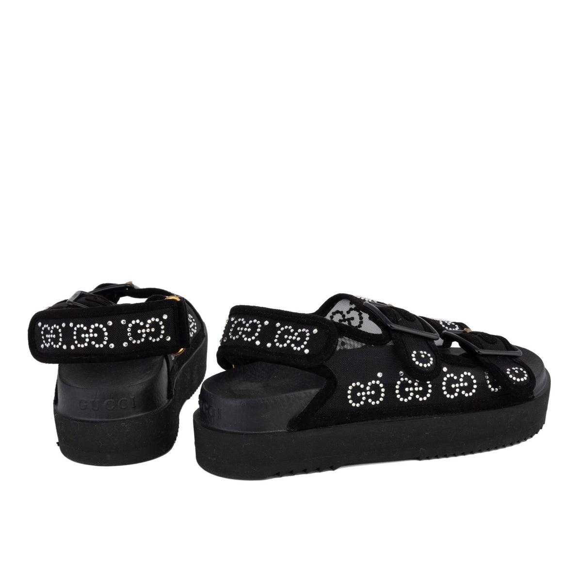 GG Crystal Embellished Mesh - GUCCI - MISHMASH