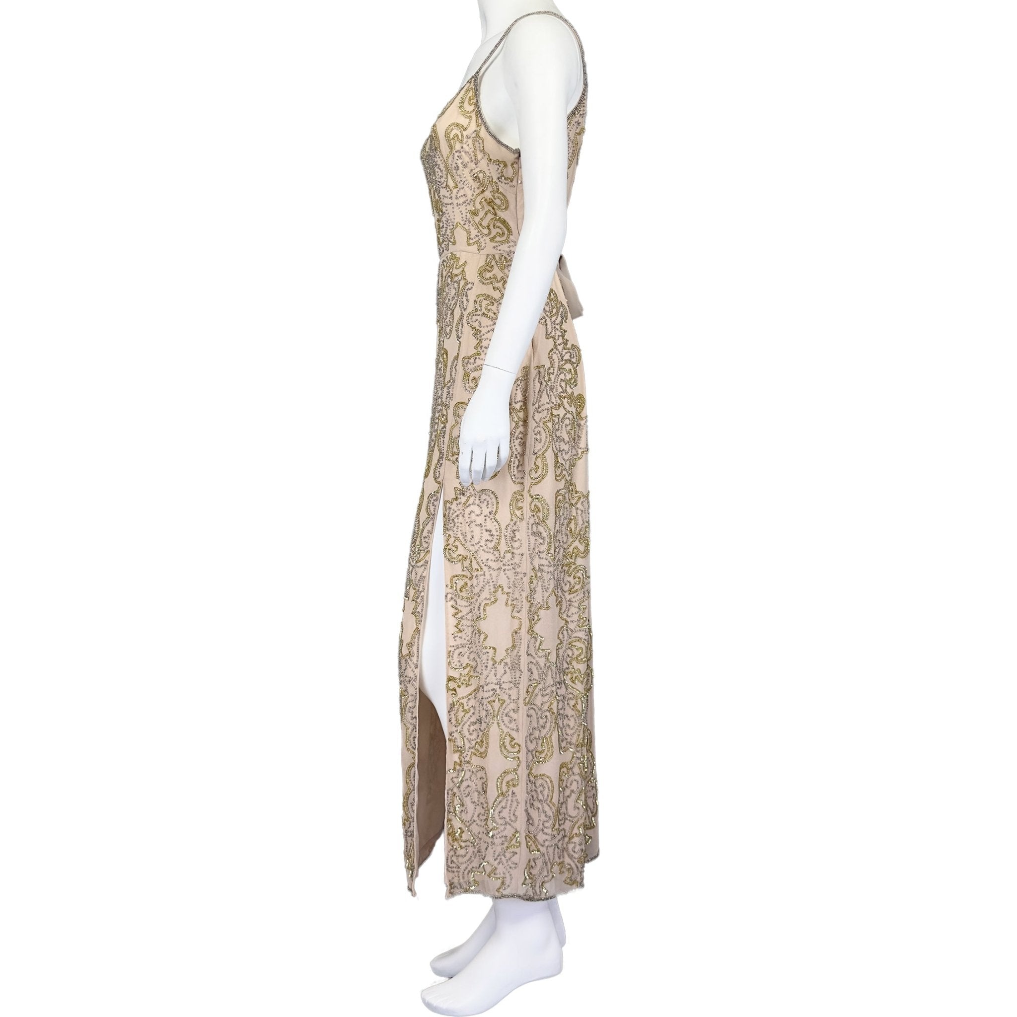 Golden Filigree - Miss Selfridge petites Dress - MISHMASH