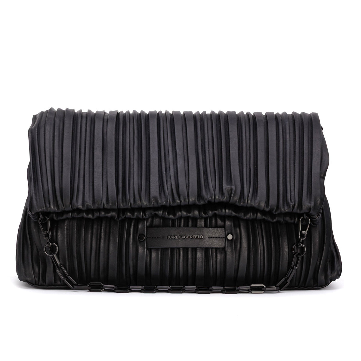 K/Kushion Pleated Folded Tote - KARL LAGERFELD - MISHMASH