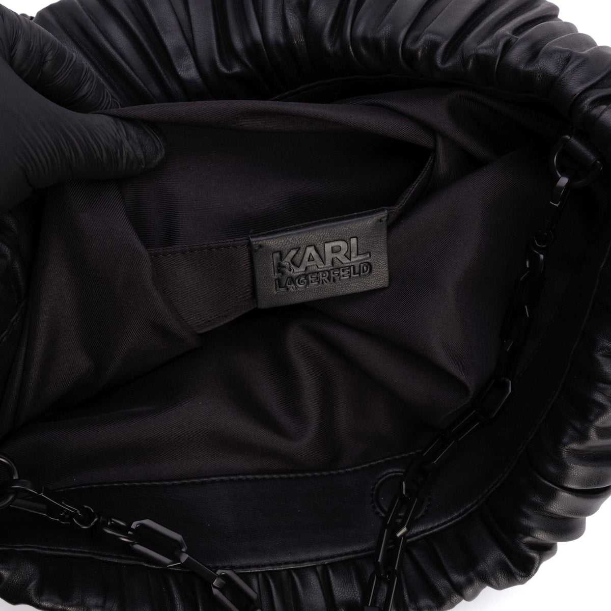 K/Kushion Pleated Folded Tote - KARL LAGERFELD - MISHMASH