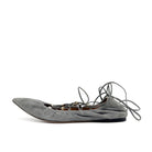 Lace - Up Suede Ballerina - VALENTINO - MISHMASH