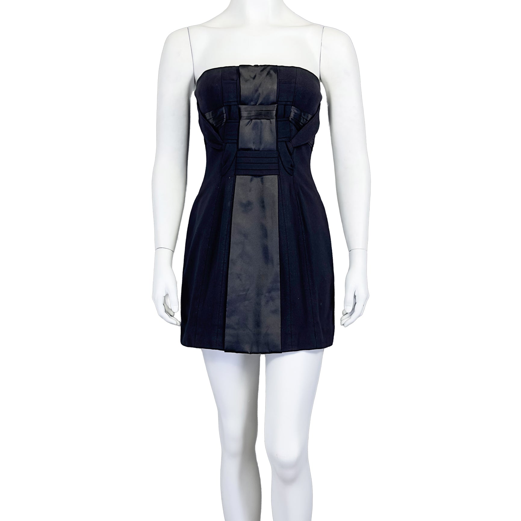 black embellished dress mini Hilda Embellished Strapless Mini Dress / Black | MESHKI main image 0