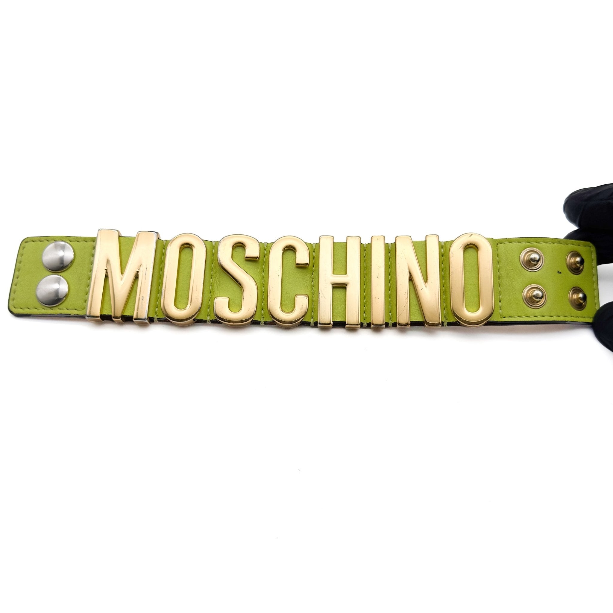 Leather Bracelet - MOSCHINO - MISHMASH